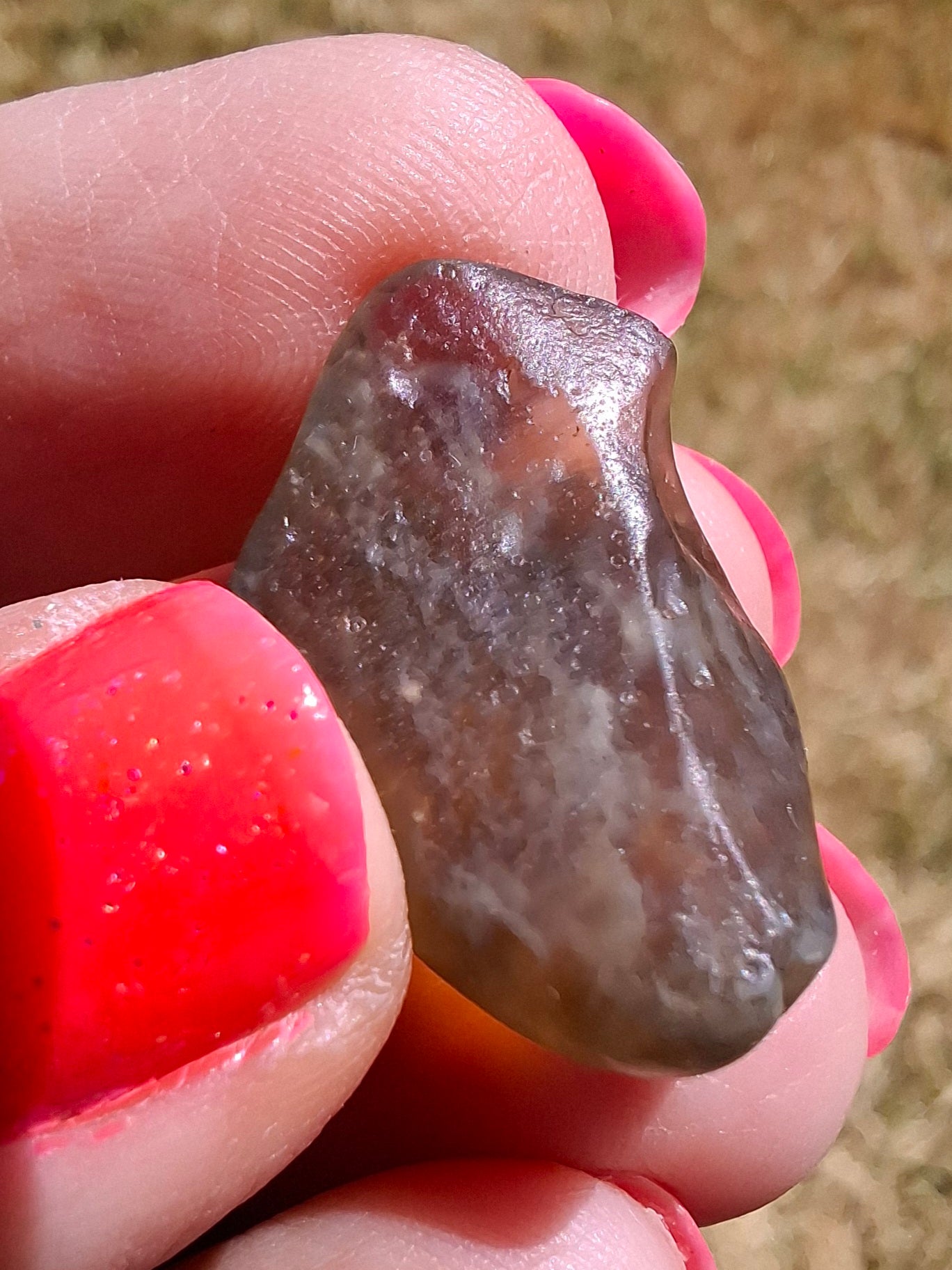 Libyan Desert Glass (darker) Piece, 4.43g, Tektite (Ref: L1361)