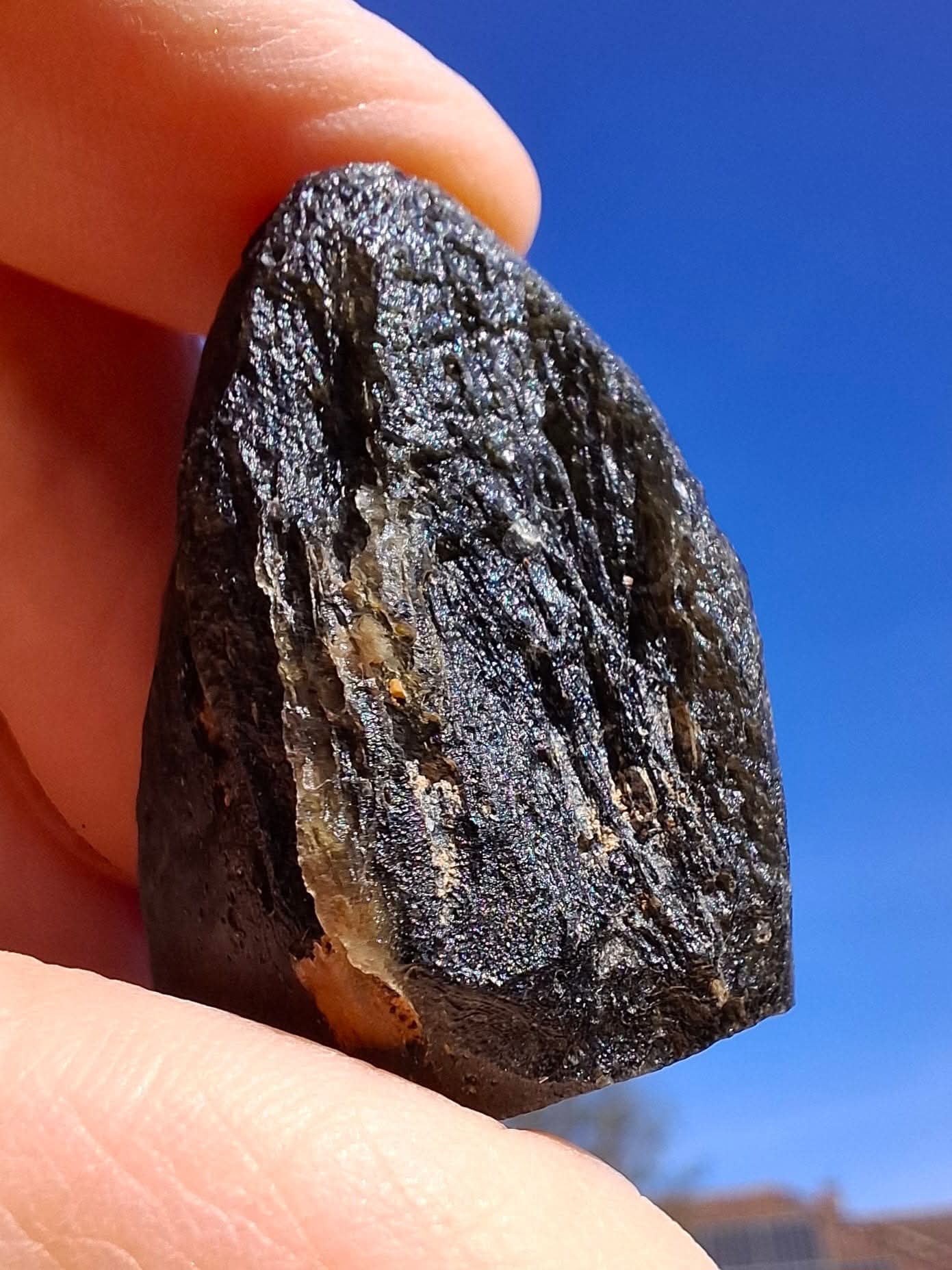 Moldavite Piece, JAKULE, 18.55g, Tektite (Ref: 1172)