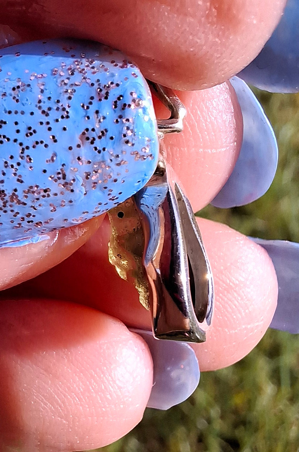 Moldavite Pendant, 925 Silver, Tektite (Ref: P42)