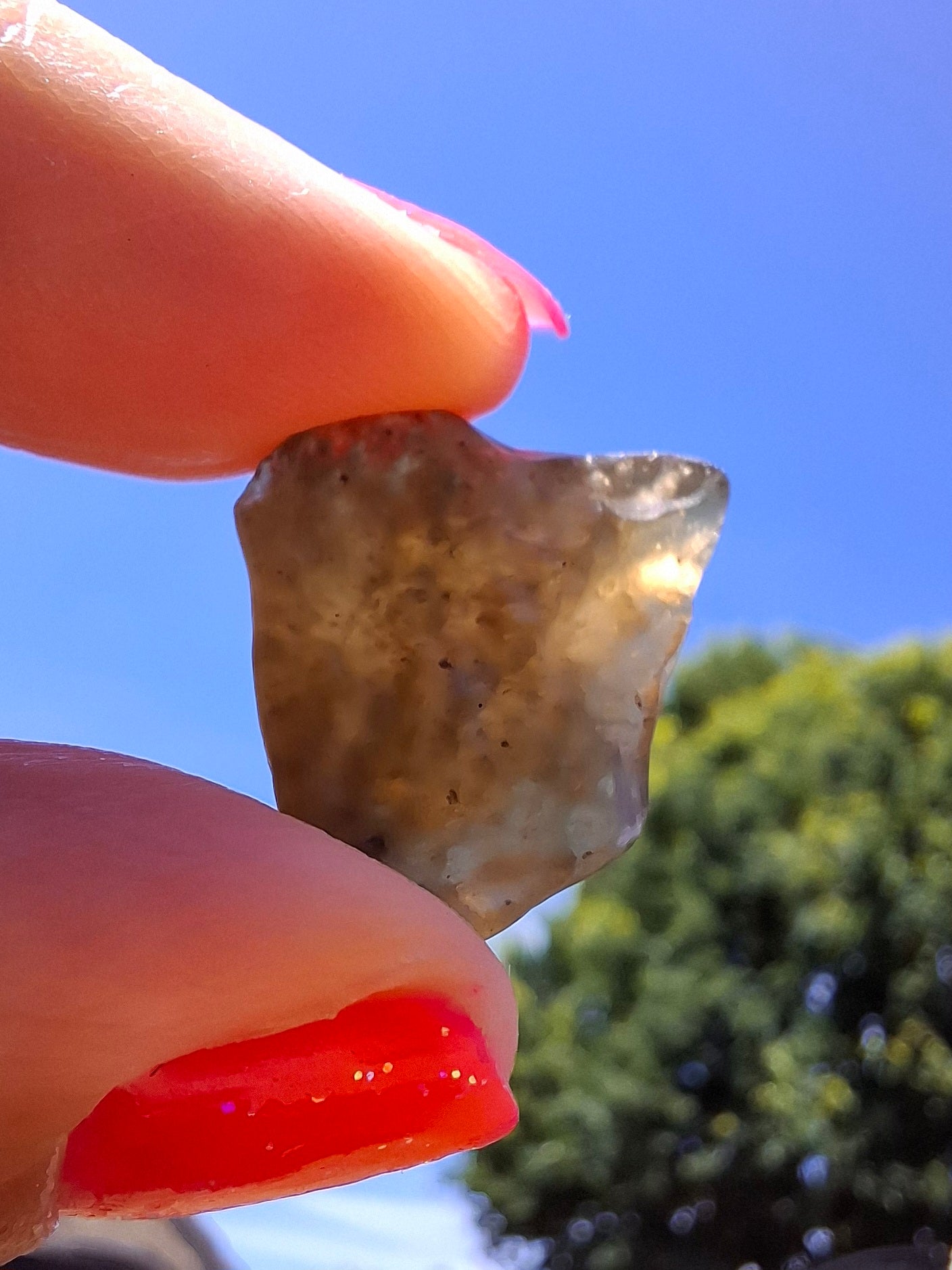 Libyan Desert Glass (darker) Piece, 3.40g, Tektite (Ref: L1362)