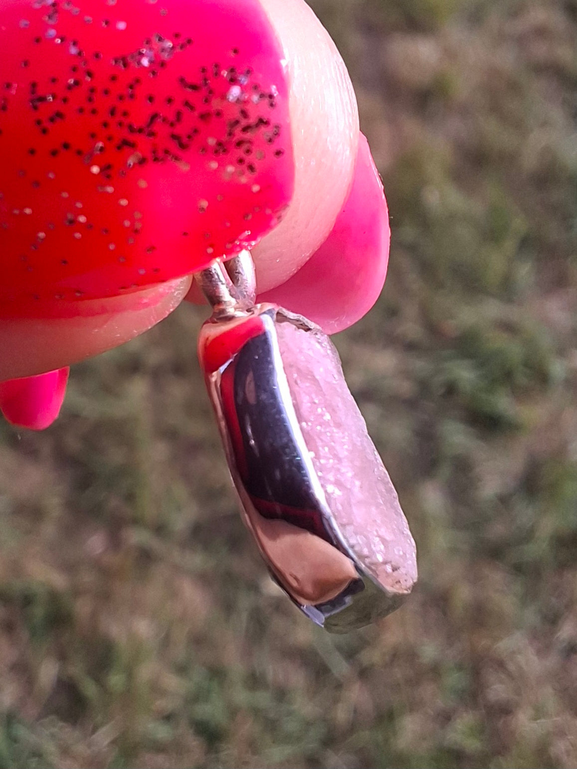 Pink Tourmaline Pendant, 925 Silver, Crystal (Ref: PT41)