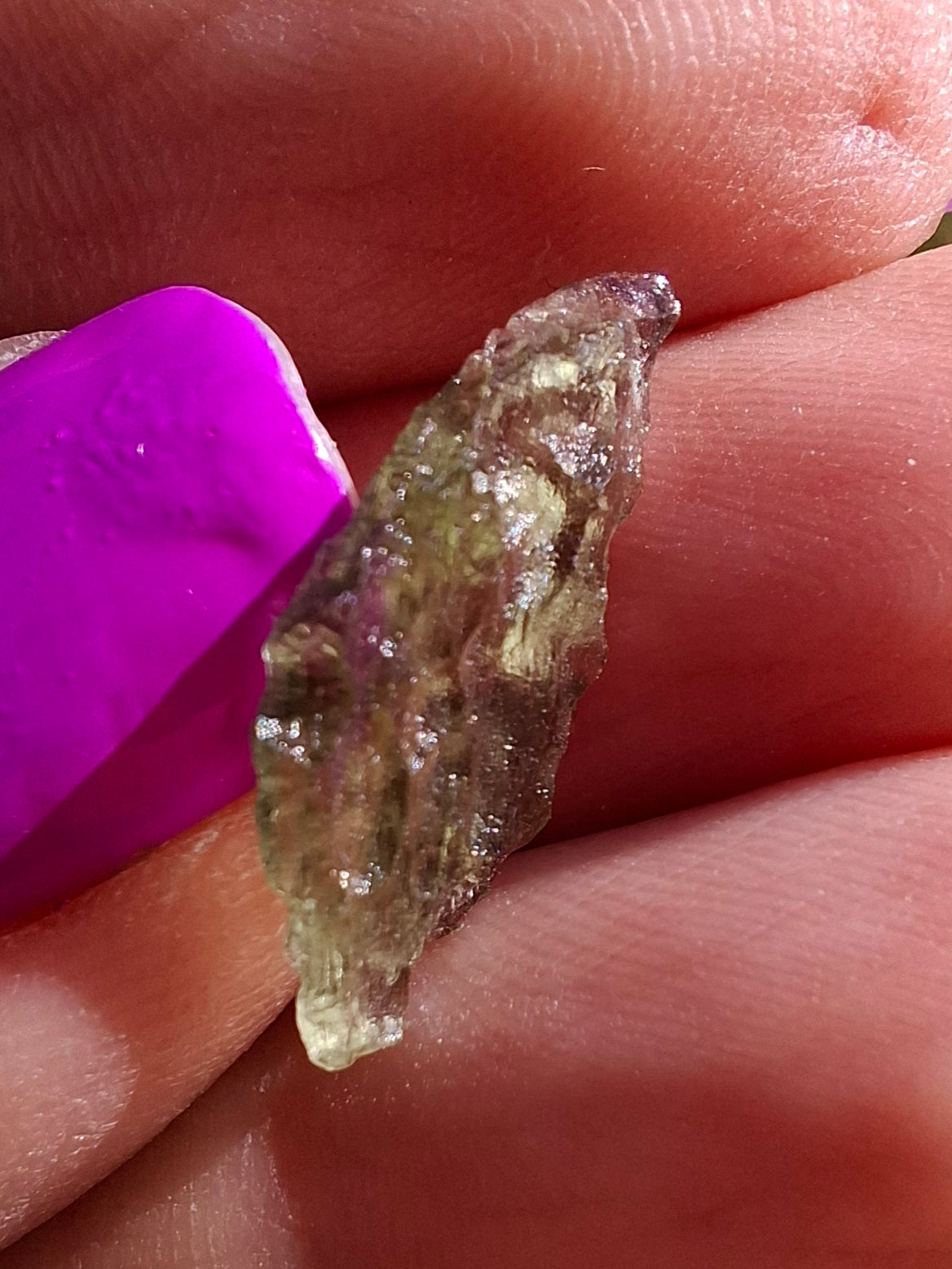 Moldavite Piece, 0.43g, Tektite (Ref: 1435)