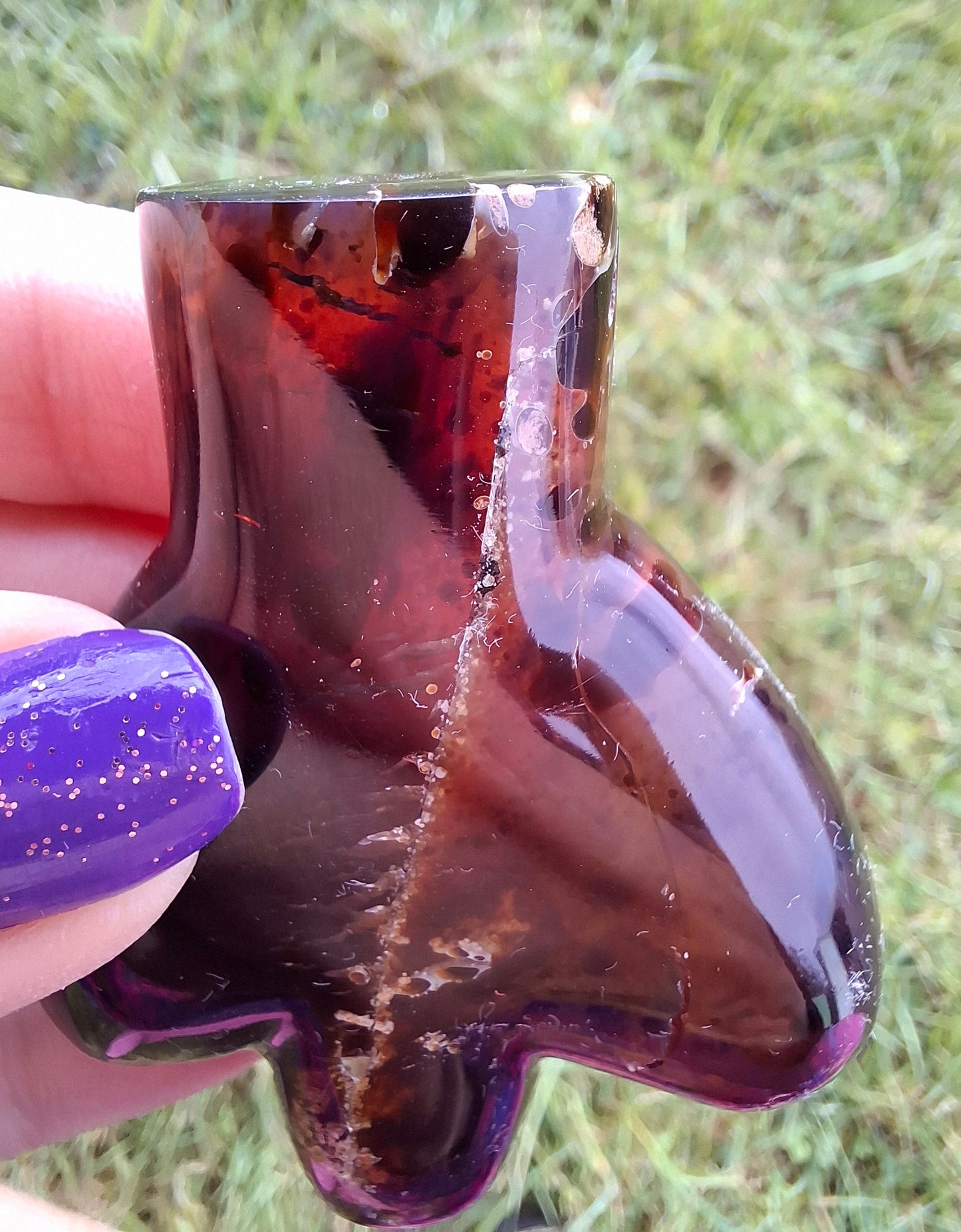Red Amber Angel, 22.65, Carving, Fossil (Ref: AA3)