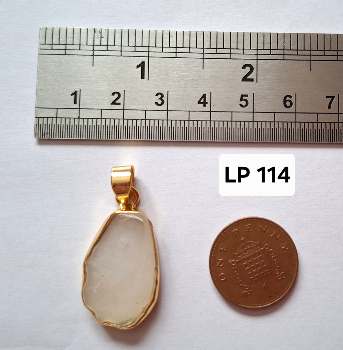 Libyan Desert Glass Pendant, 14K GOLD Plated, Tektite (Ref: LP114)