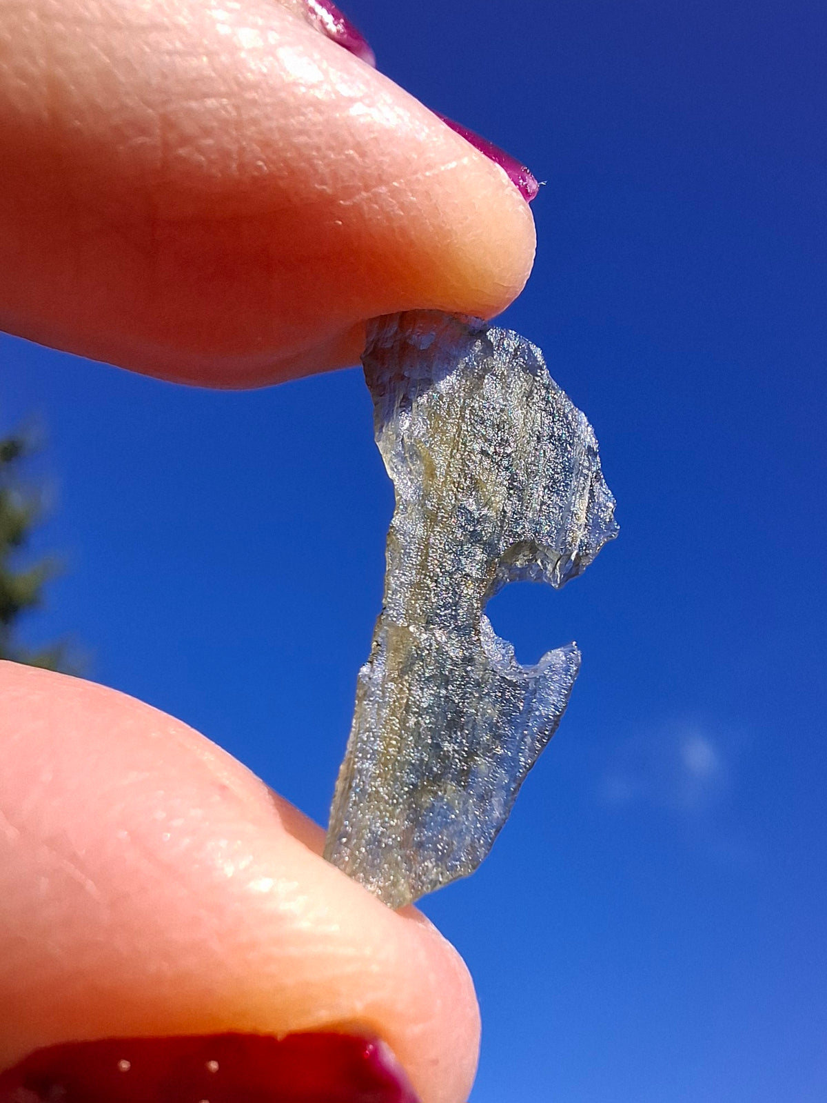 Moldavite Piece, 0.46g, Tektite (Ref: 1521)