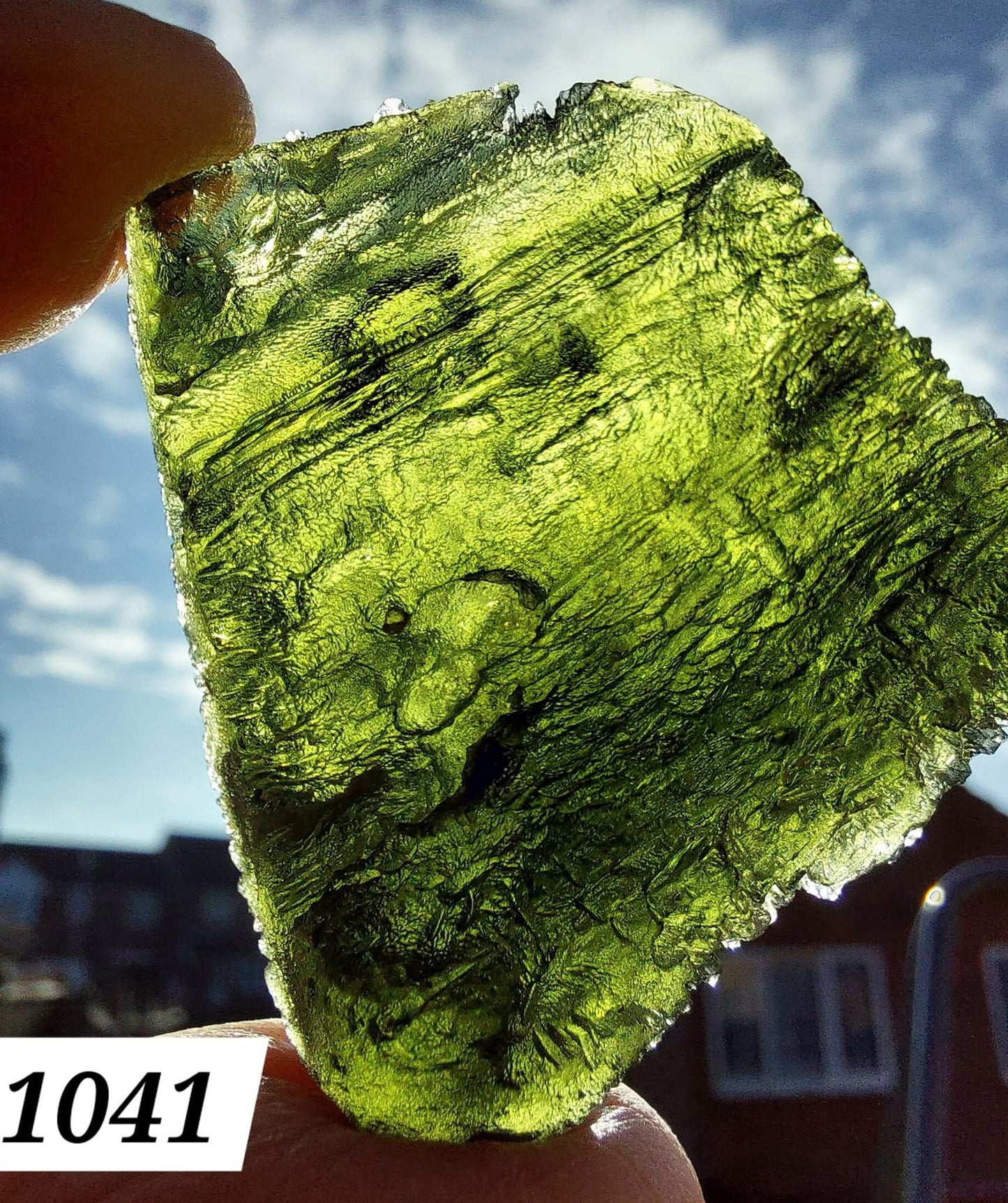 Moldavite Piece, NOVA HOSPODA, 18.15g, Tektite (Ref: 1041)