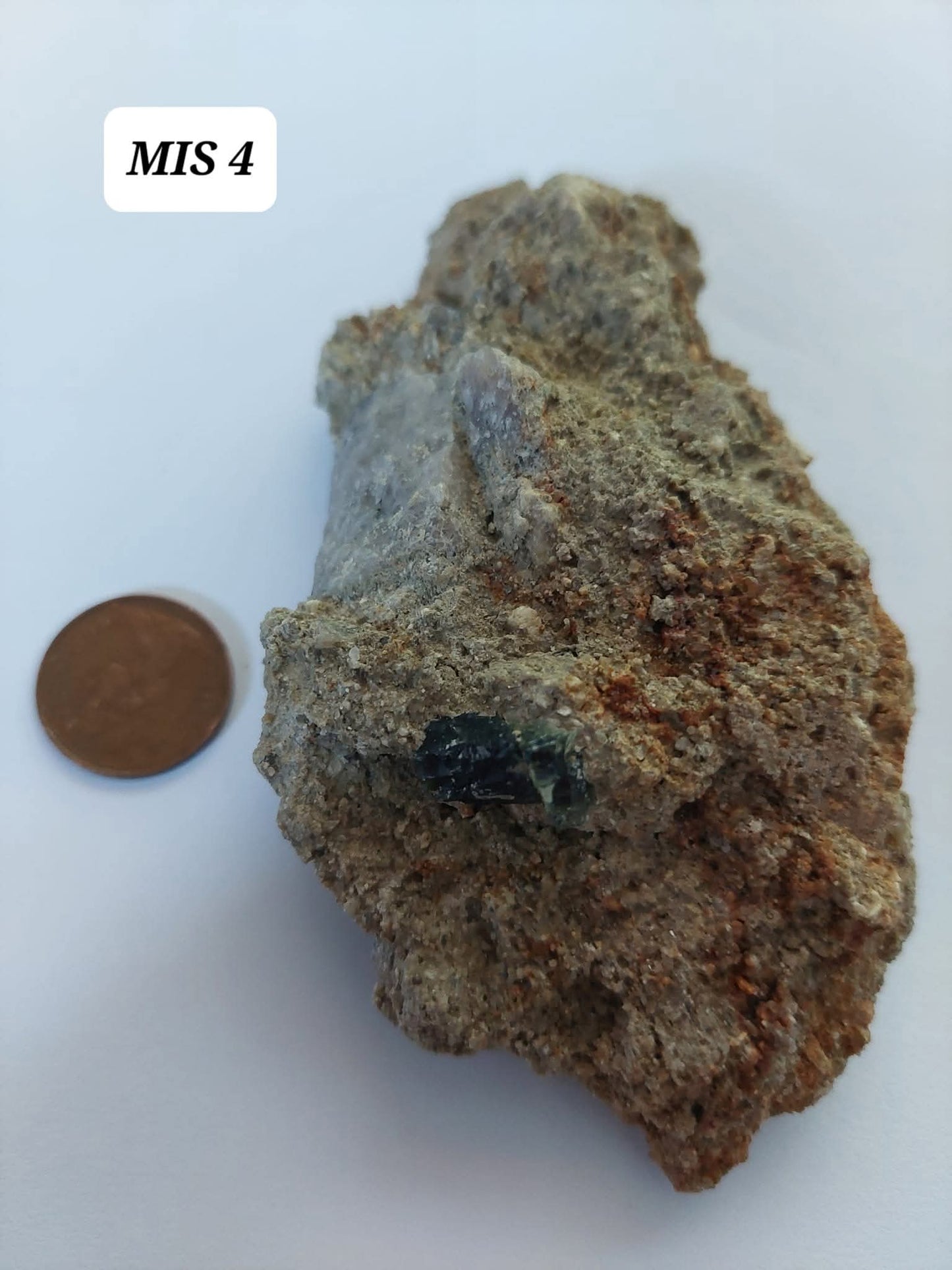 Moldavite In-Situ (in matrix), Besednice, Est- 2g, Tektite (Ref: MIS4)
