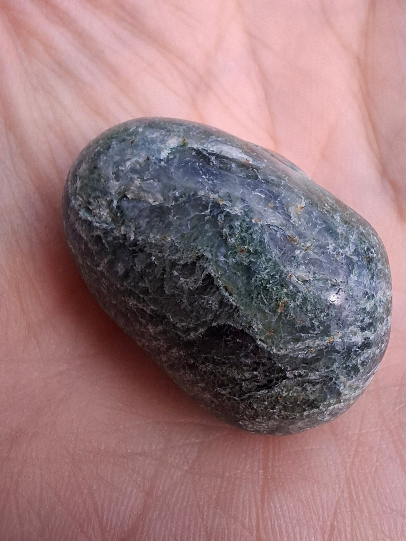 Green Moss Agate, Tumble Stone, Crystal (Ref: T169)