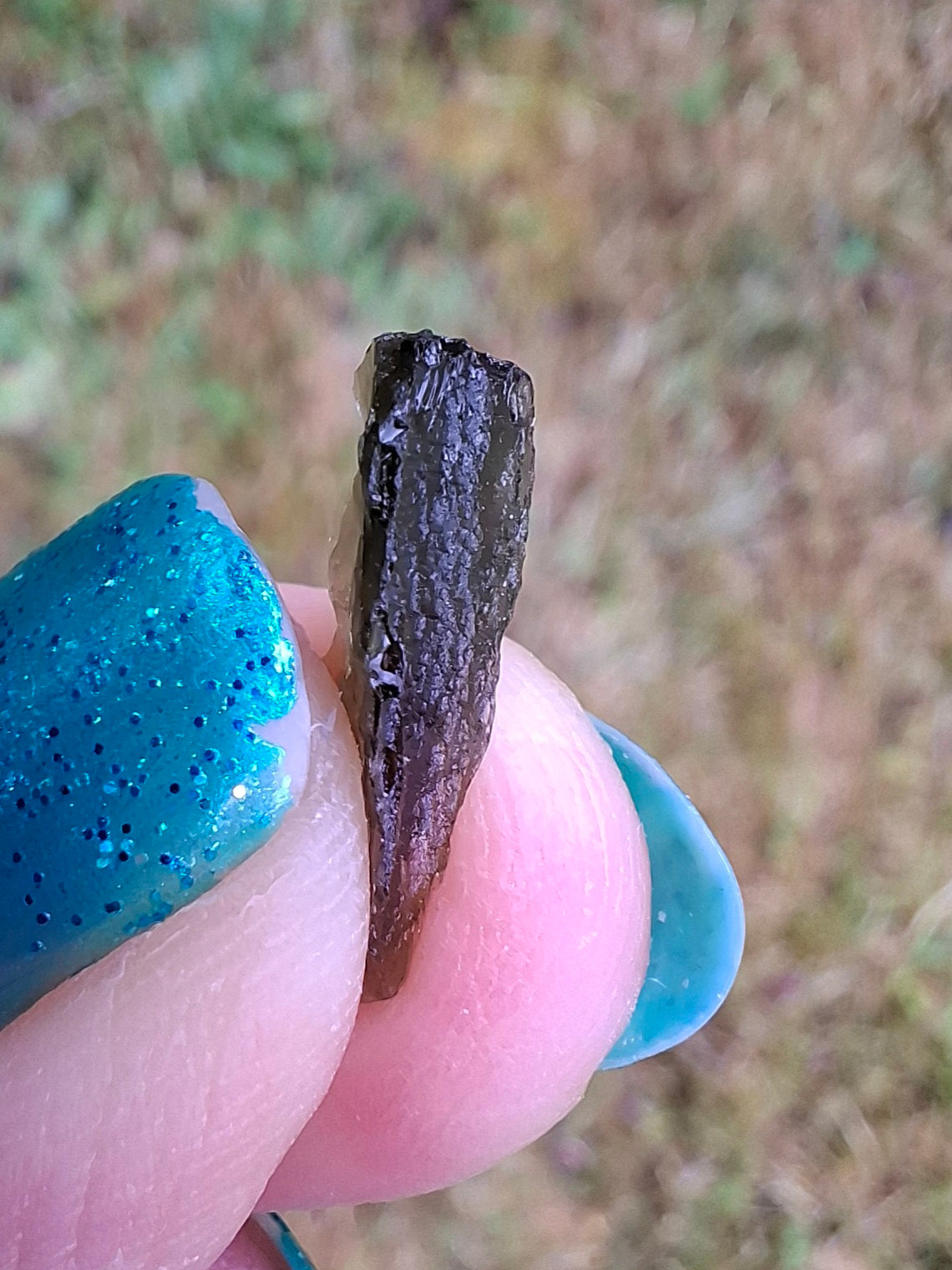 Moldavite small Piece, 0.34g, Tektite (Ref: 1421)