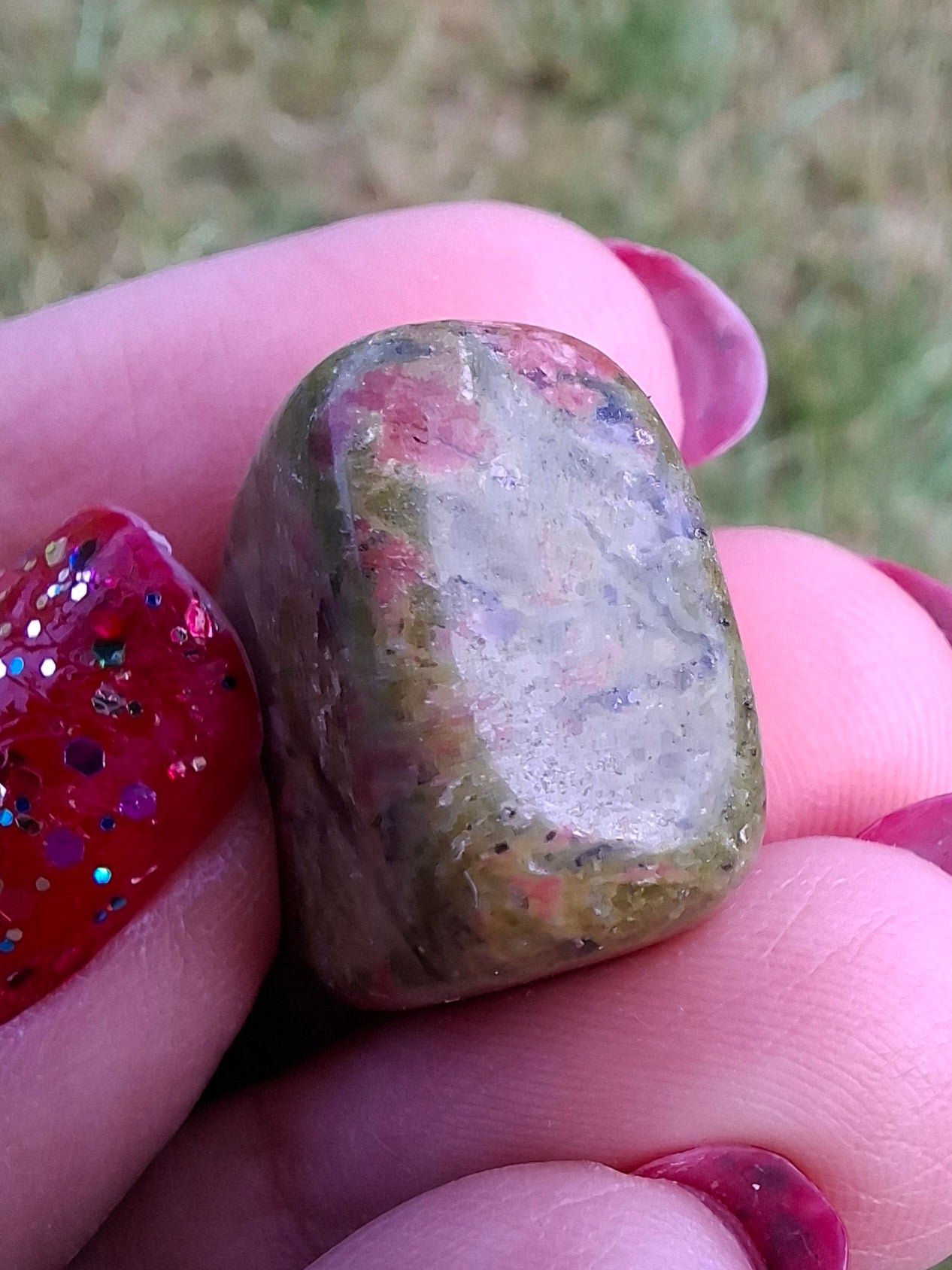 Unakite, Tumble Stone, Crystal (Ref: T186)