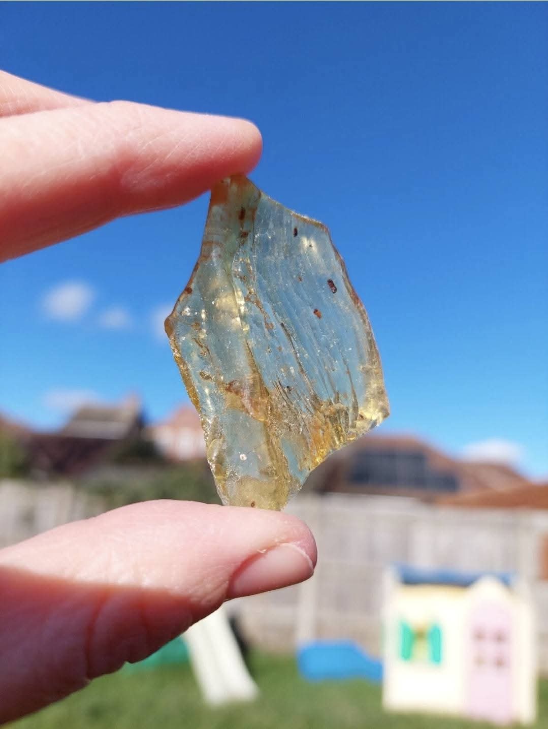 Copal Young Amber with INSECTS inside, 6.42g, Fossil (Ref: CA38)