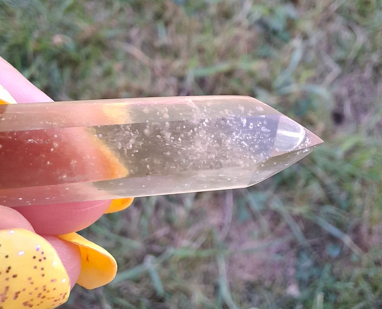 Libyan Desert Glass DT Carving, 4.57g, Tektite (Ref: LDT8)