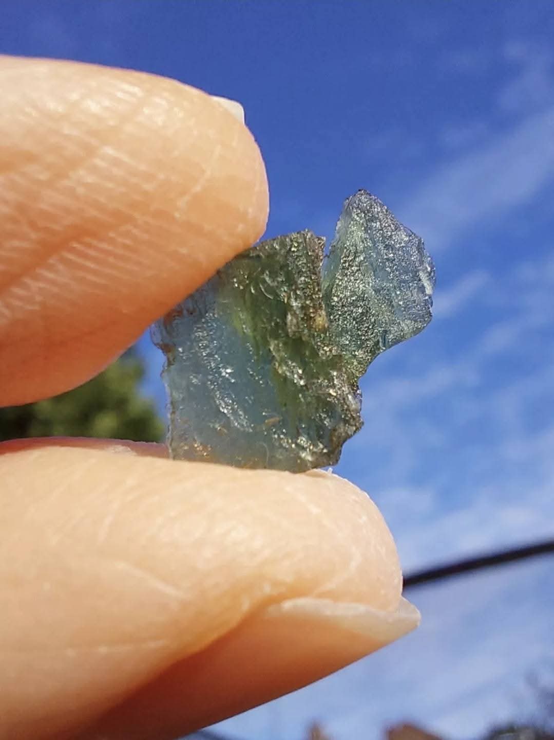 Moldavite Piece, 0.58g, Tektite (Ref: 941)
