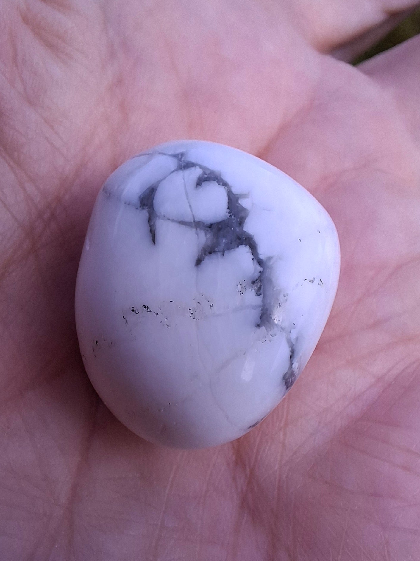 Howlite, Tumble Stone, Crystal (Ref: T42)