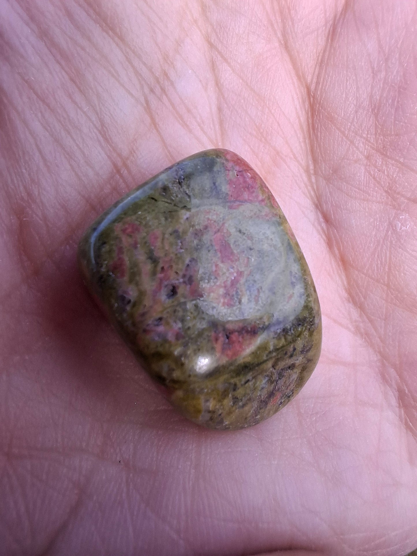 Unakite, Tumble Stone, Crystal (Ref: T186)