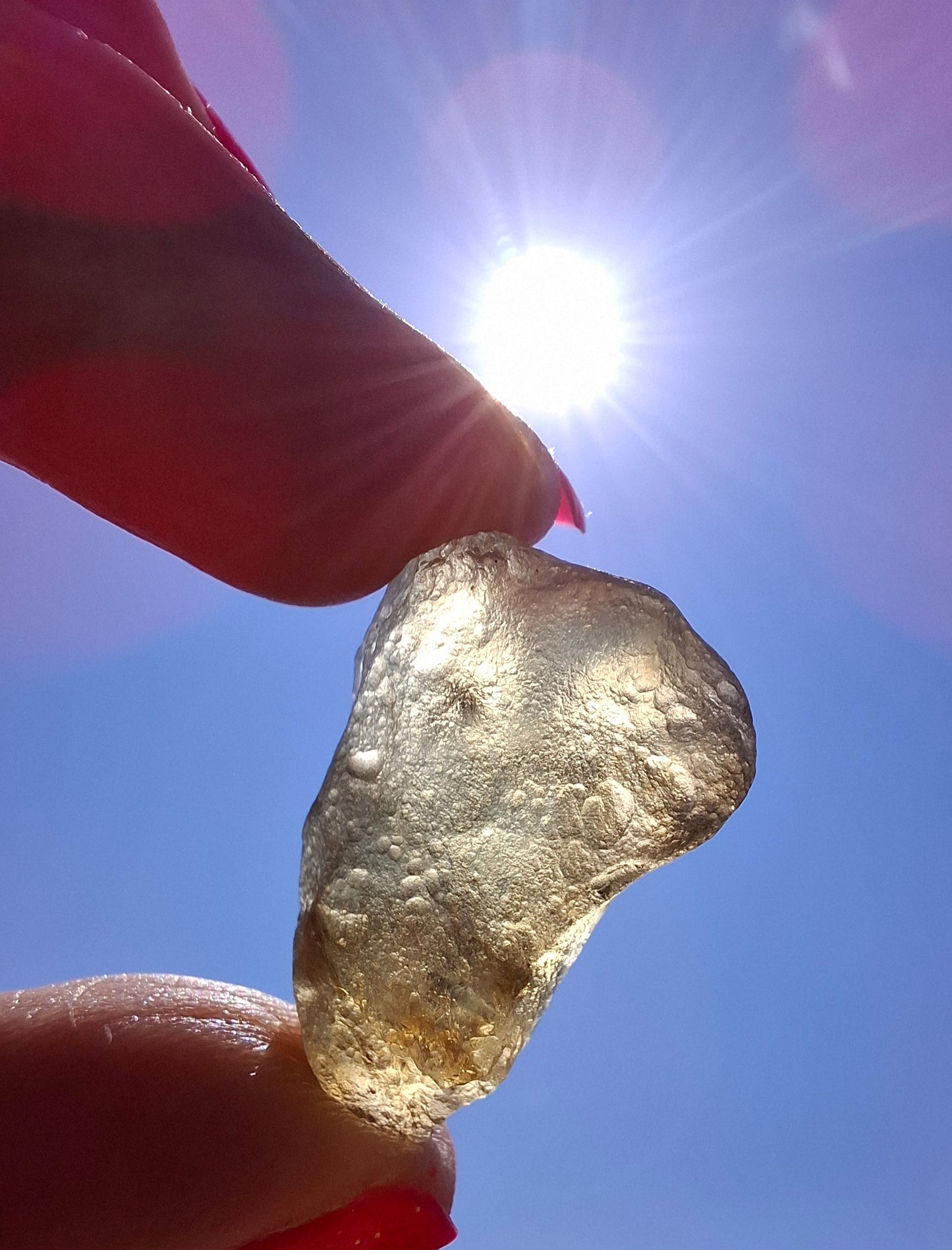 Libyan Desert Glass (darker) Piece, 7.32g, Tektite (Ref: L1369)