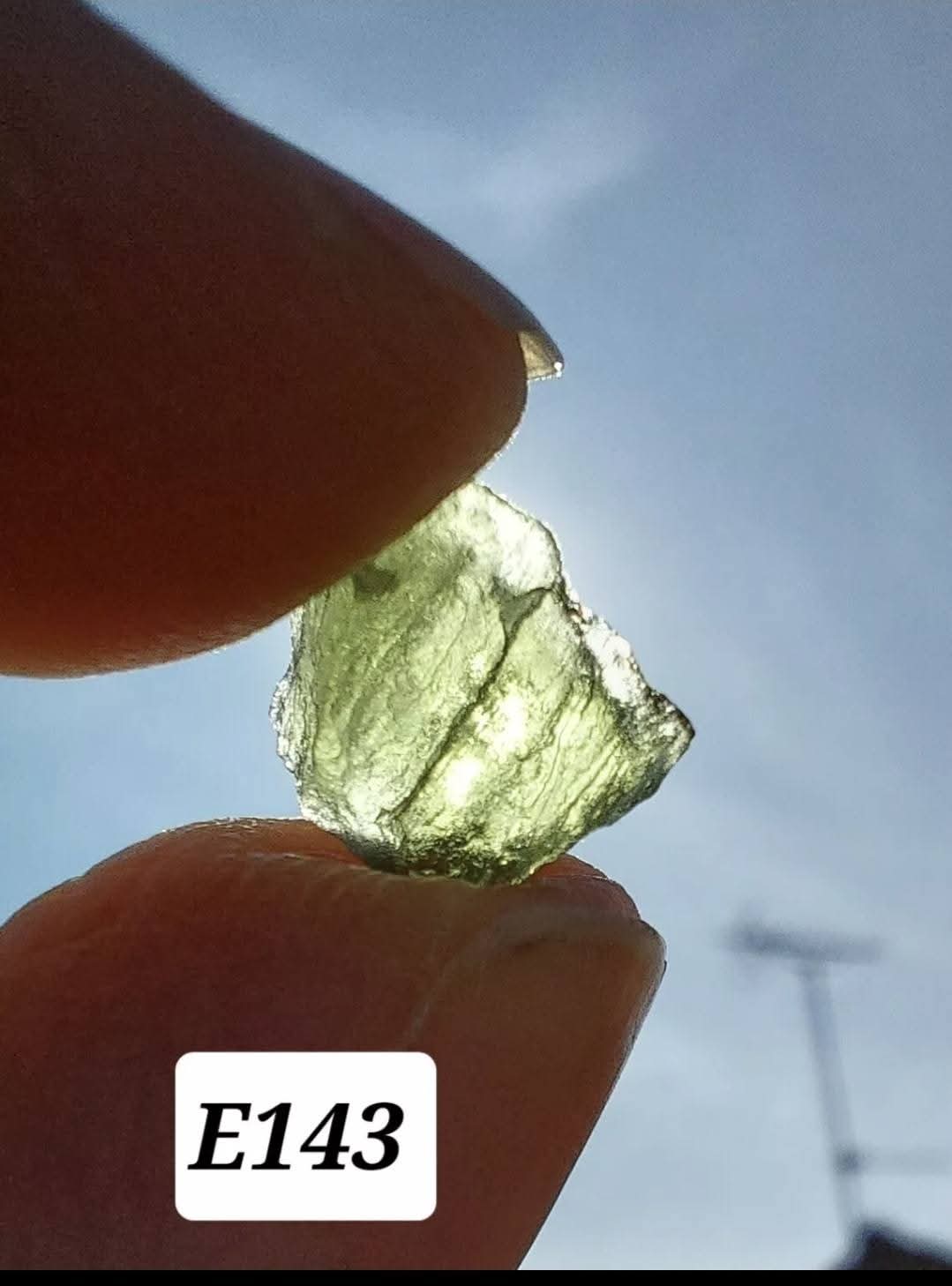 Moldavite Piece, 0.58g, Tektite (Ref: E143)