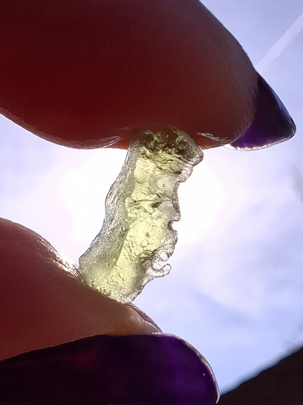 Moldavite Piece, 0.40g, Tektite (Ref: 1487)