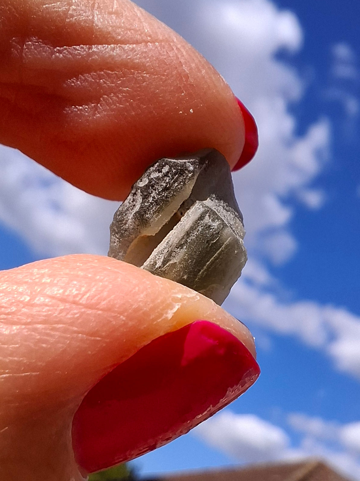 Moldavite Piece, SNOWFLAKE, FROSTED, BRUSNA, 0.62g, Tektite (Ref: 1489)