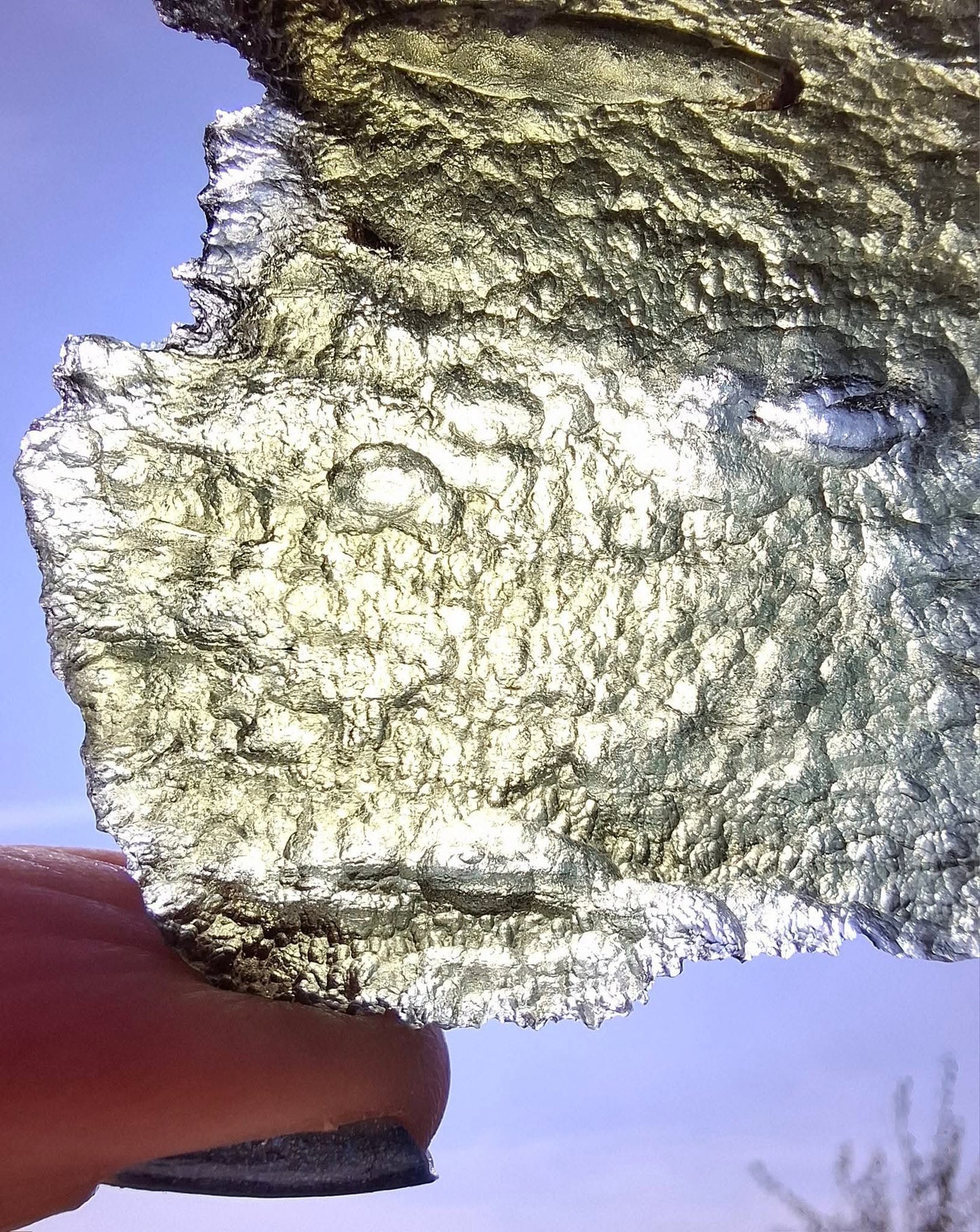Moldavite Piece, ANGEL CHIME, CHLUM MAROUSKOVO POLE, 23.61g, Tektite (Ref: 1165)