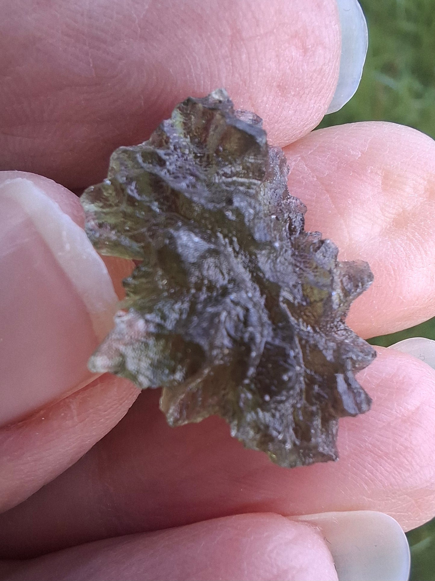 Moldavite Piece, JEZKOVNA BESEDNICE, 2.00g, Tektite (Ref: 1264)