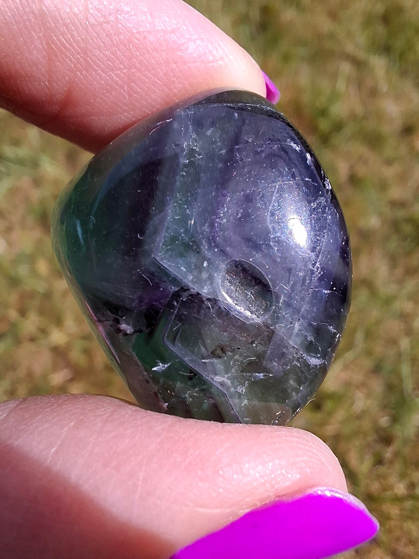 Fluorite, Tumble Stone, Crystal (Ref: T57)