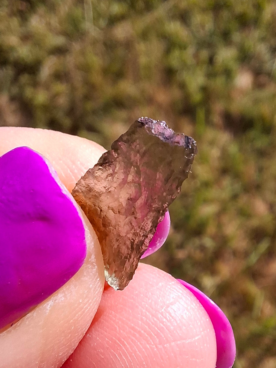 Moldavite small Piece, 0.39g. Tektite (Ref: 1430)