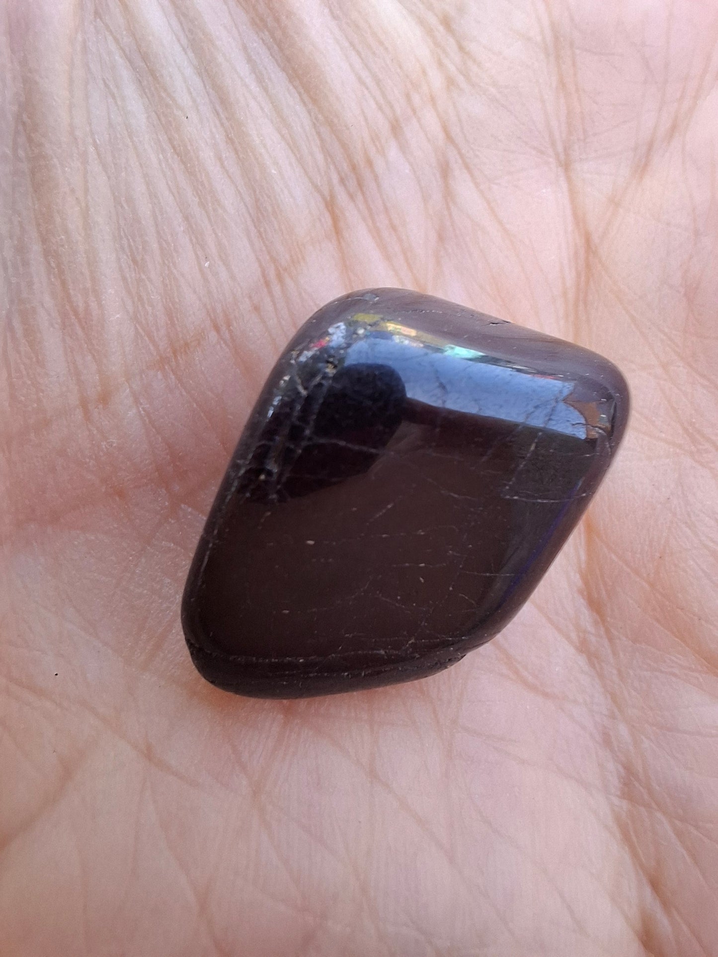 Black Tourmaline, Tumble Stone, Crystal (Ref: T224)