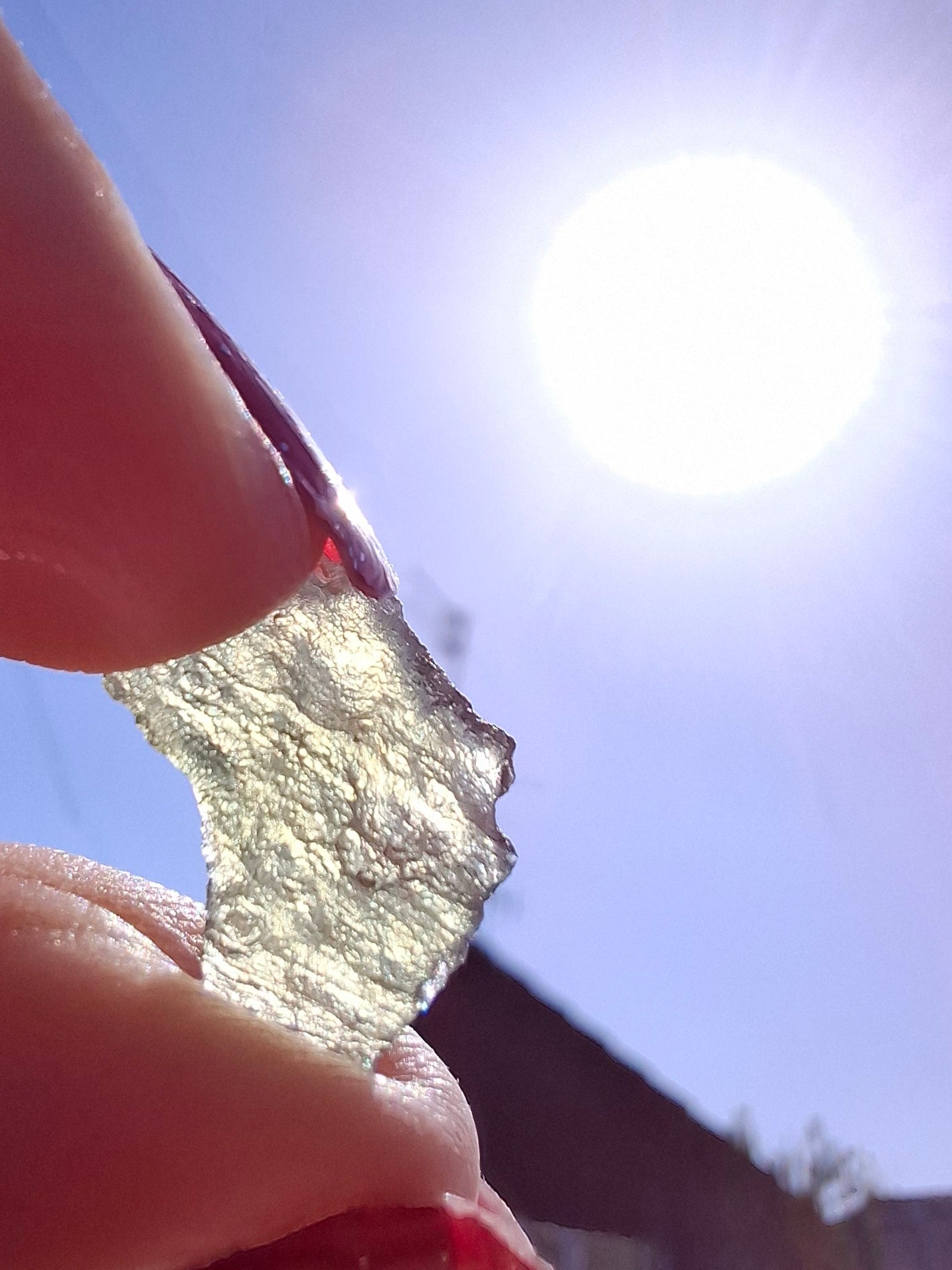 Moldavite Piece, 0.48g, Tektite (Ref: 1480)