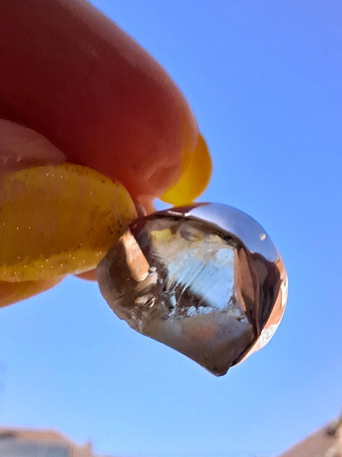 Libyan Desert Glass Pendant, 925 Silver, Tektite (Ref: LP76)