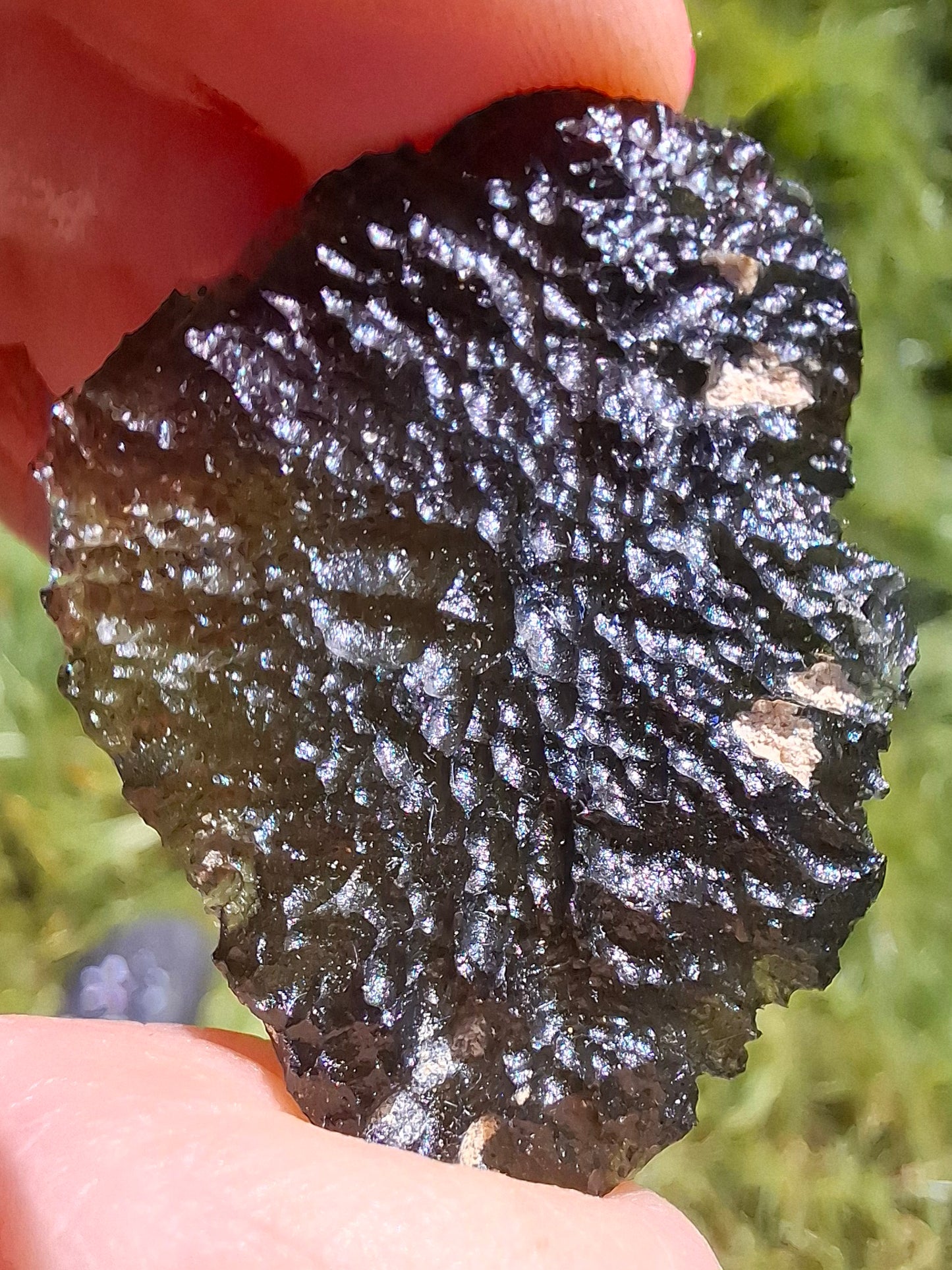 Moldavite Piece, CHLUM, 11.18g, Tektite (Ref: 1166)