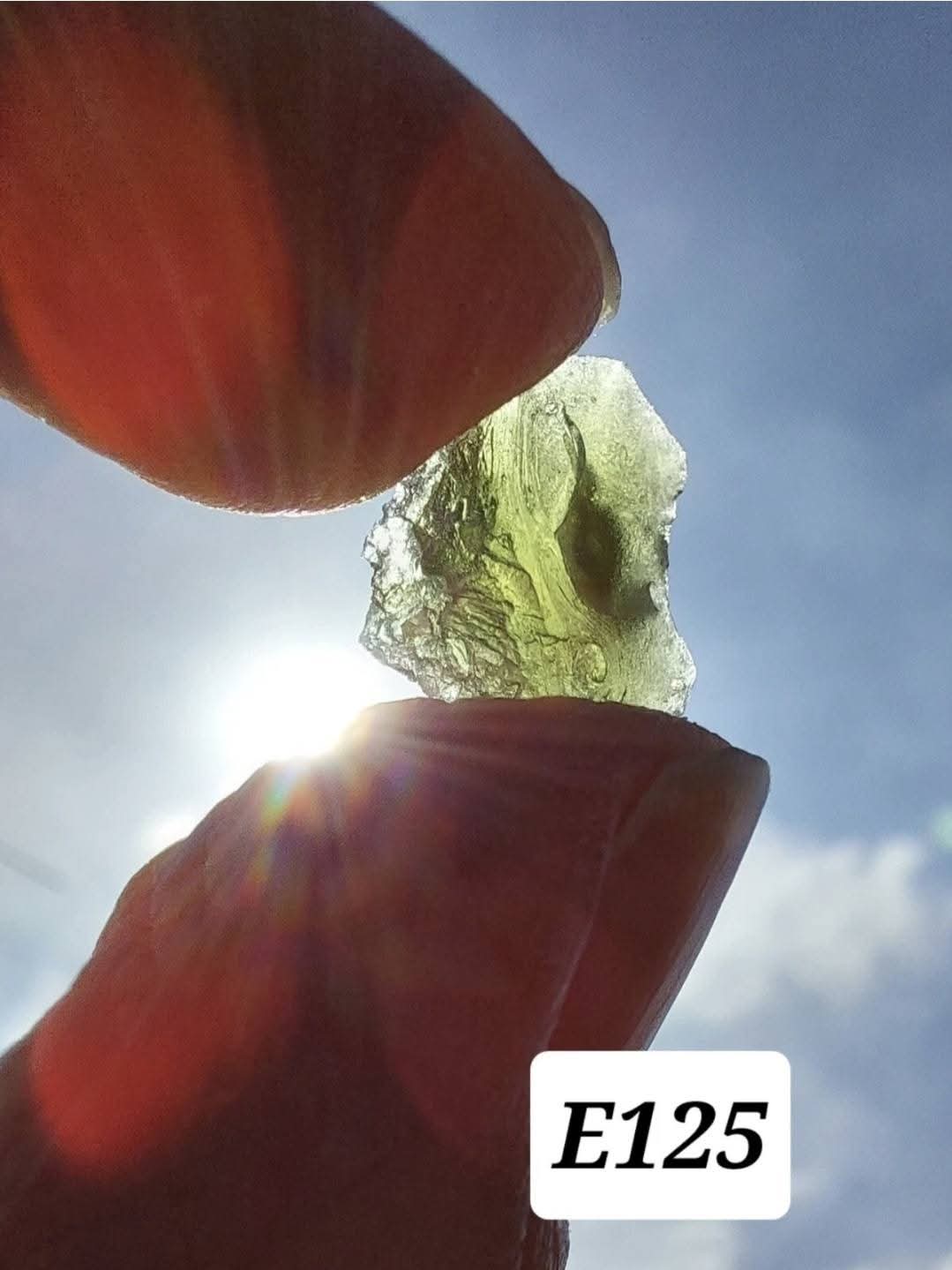 Moldavite Piece, 0.78g, Tektite (Ref: E125)