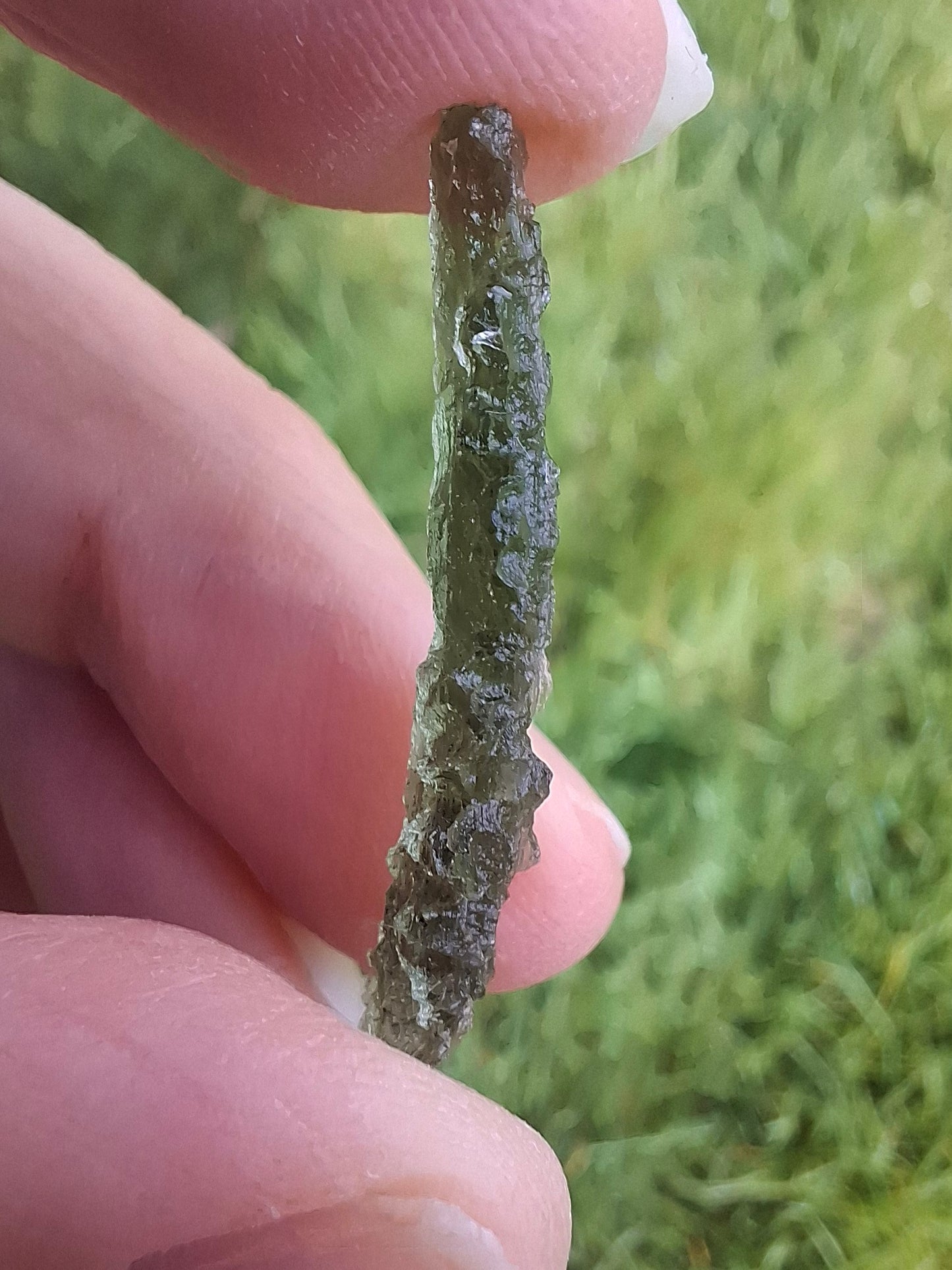 Moldavite Piece, JEZKOVNA BESEDNICE, 1.41g, Tektite (Ref: 1283)