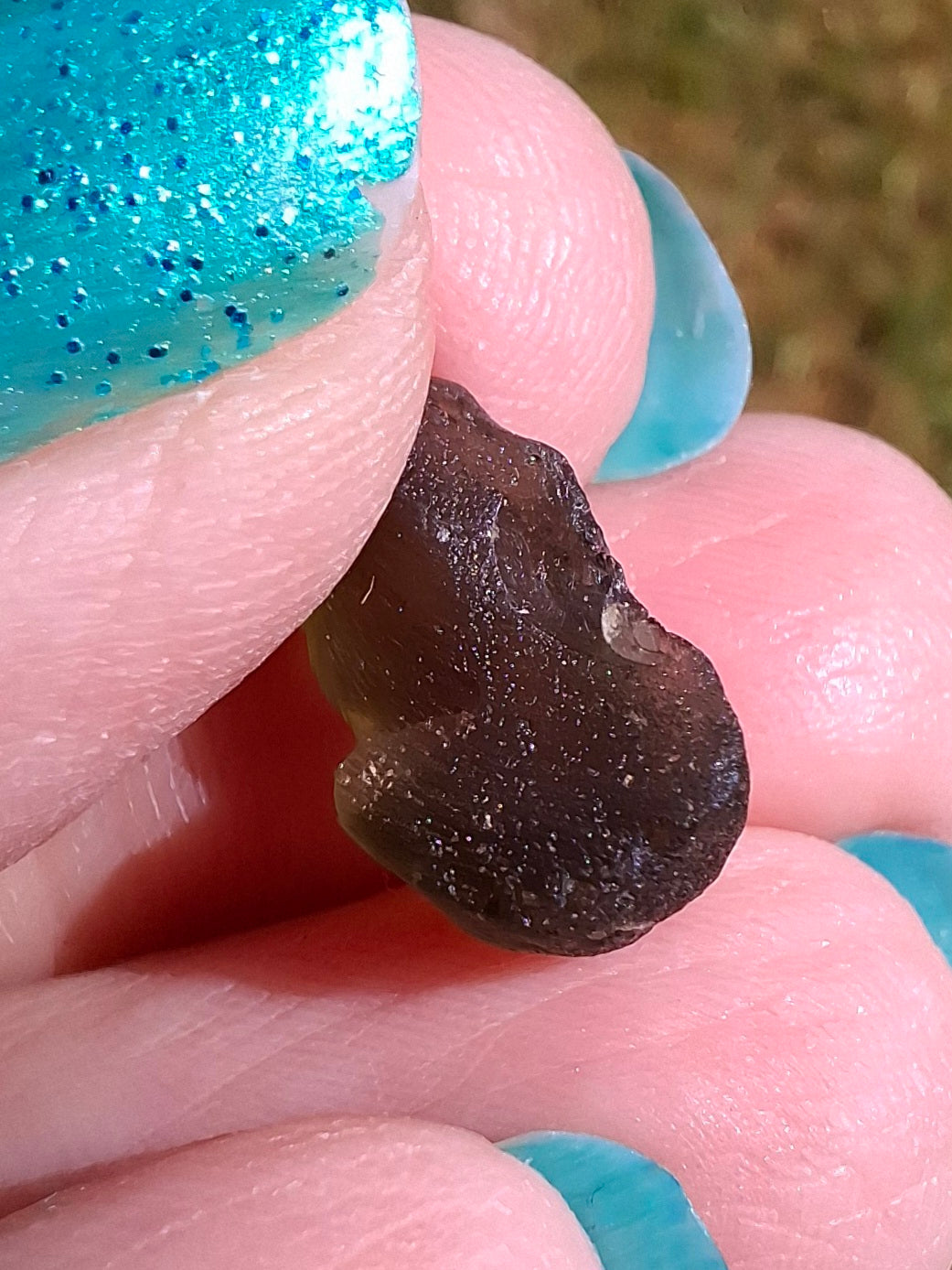 Moldavite Piece, 0.93g, Tektite (Ref: 1415)