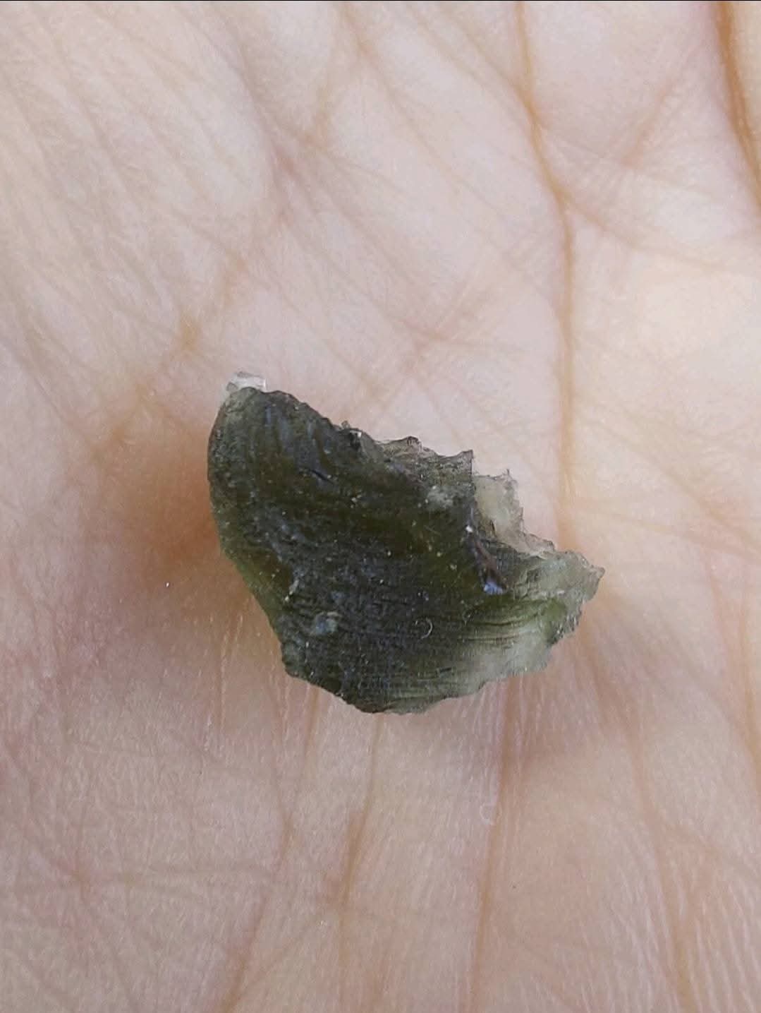 Moldavite Piece, 0.99g, Tektite (Ref: 866)