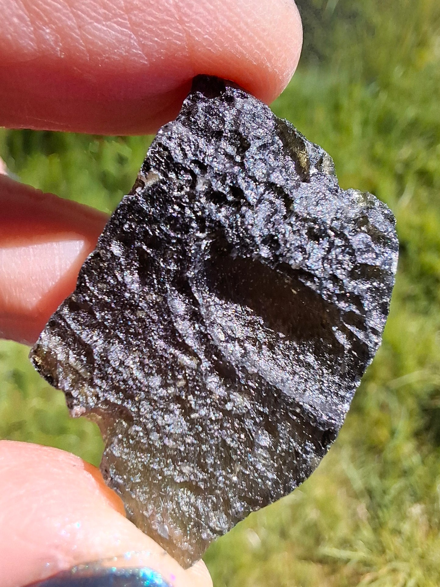Moldavite Piece, JAKULE, 7.00g, Tektite (Ref: 1376)