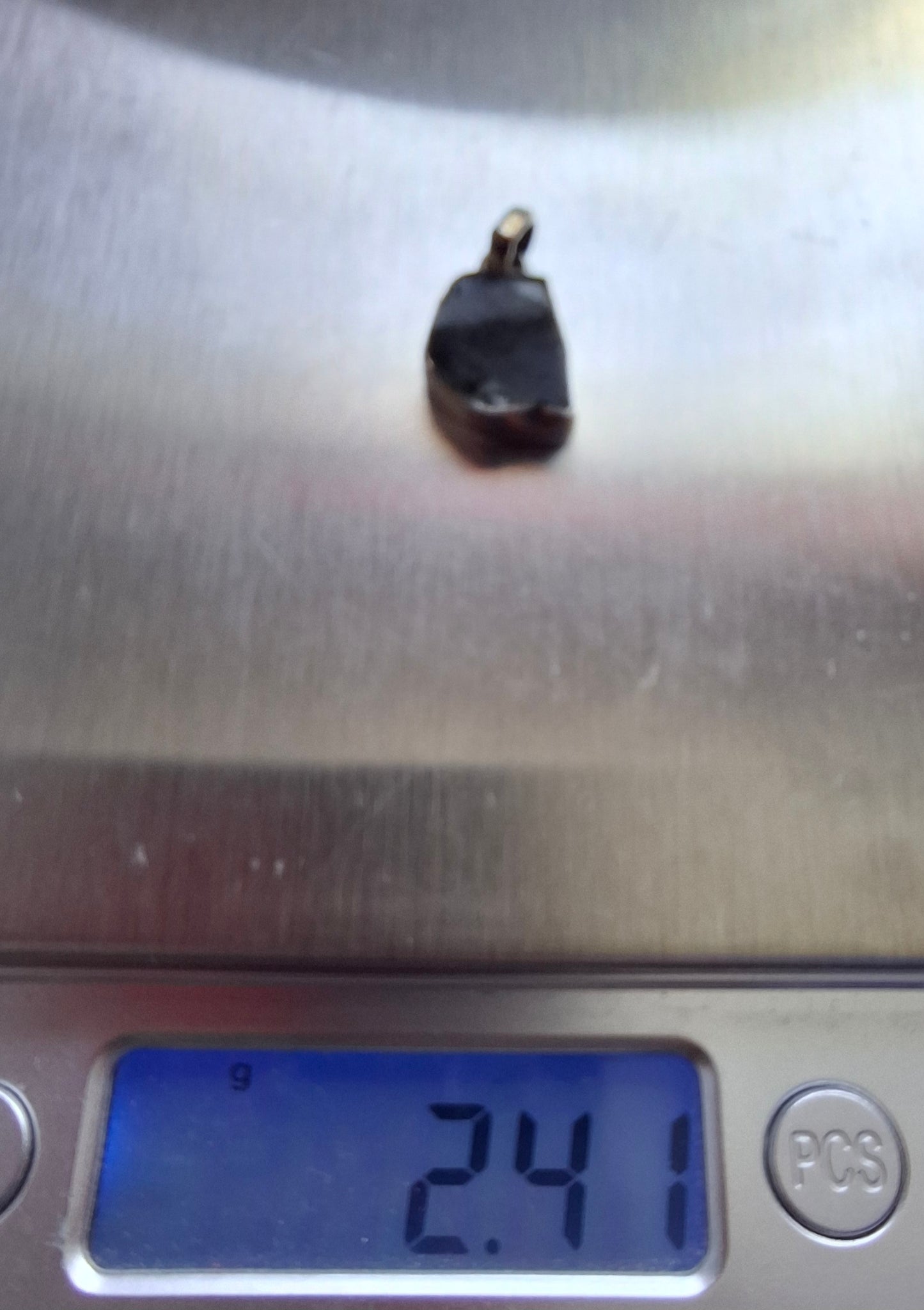 Moldavite Pendant, 925 Silver, Tektite (Ref: P2)
