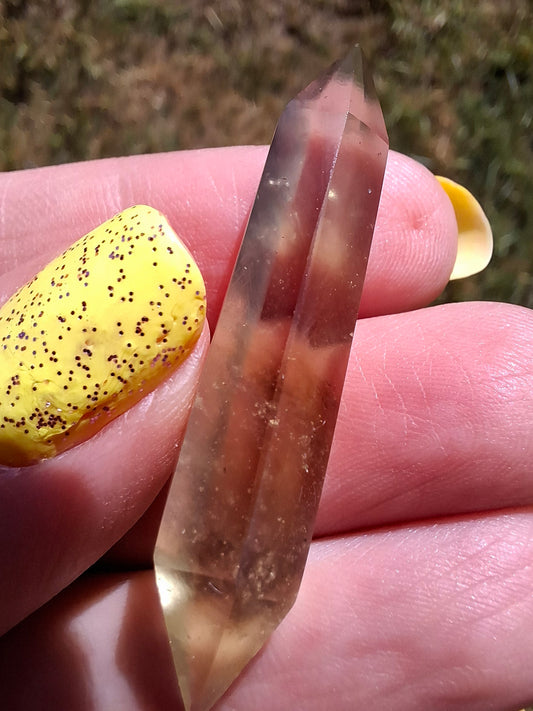 Libyan Desert Glass DT Carving, 4.71g, Tektite (Ref: LDT9)