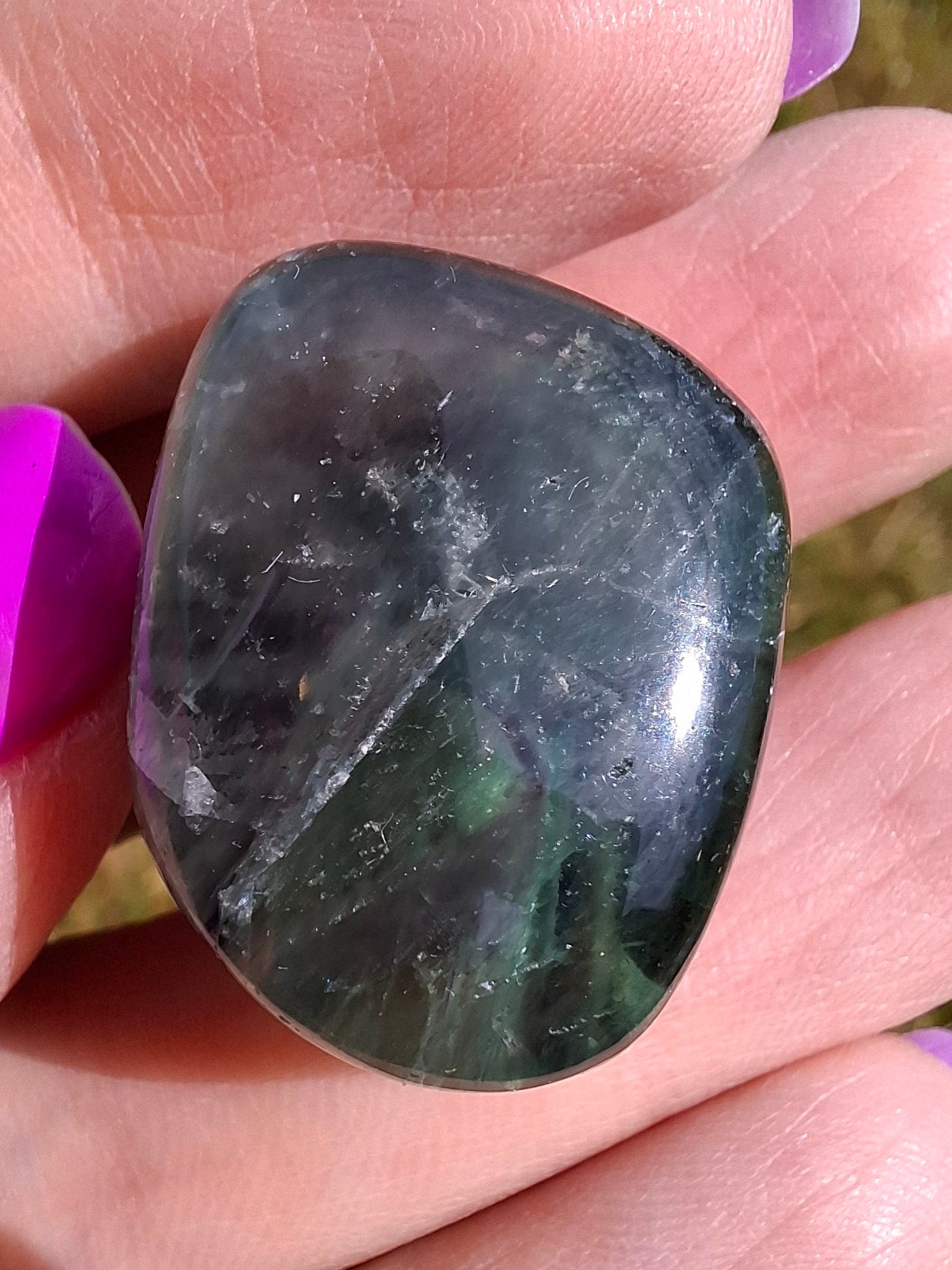 Fluorite, Tumble Stone, Crystal (Ref: T57)