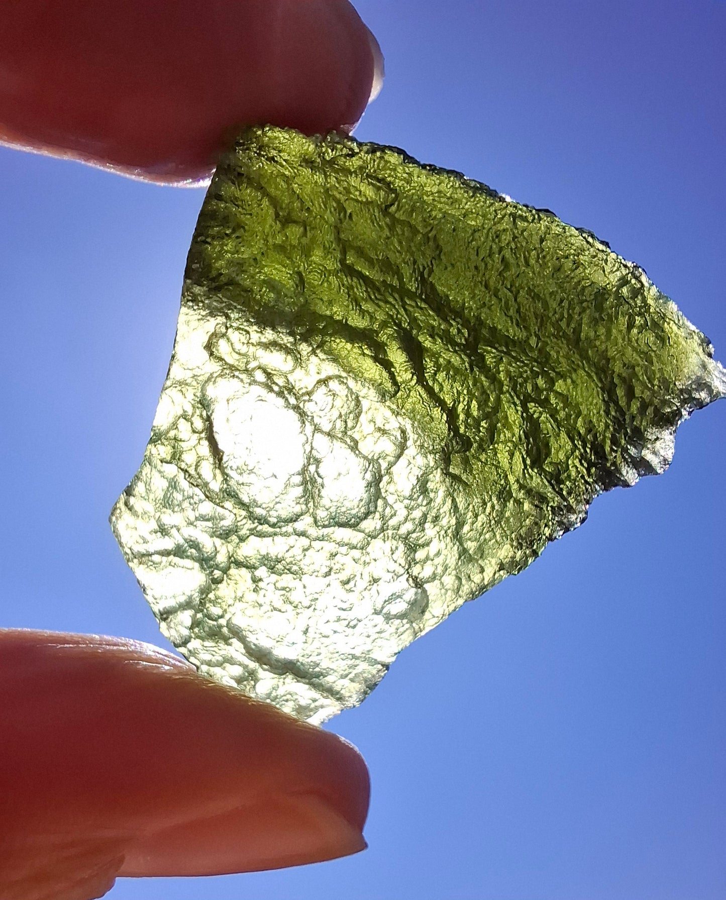 Moldavite Piece, SLAVCE, 13.52g, Tektite (Ref: 1178)