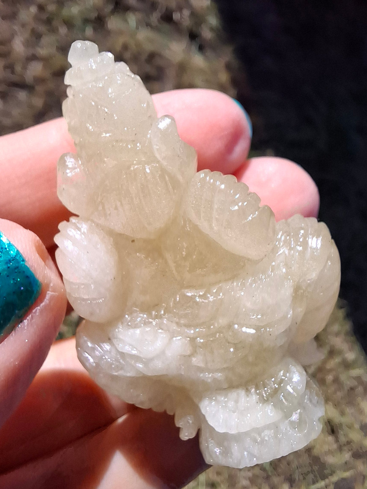 Libyan Desert Glass GANESHA craving, 31.21g, Tektite (Ref: Ganesha2)