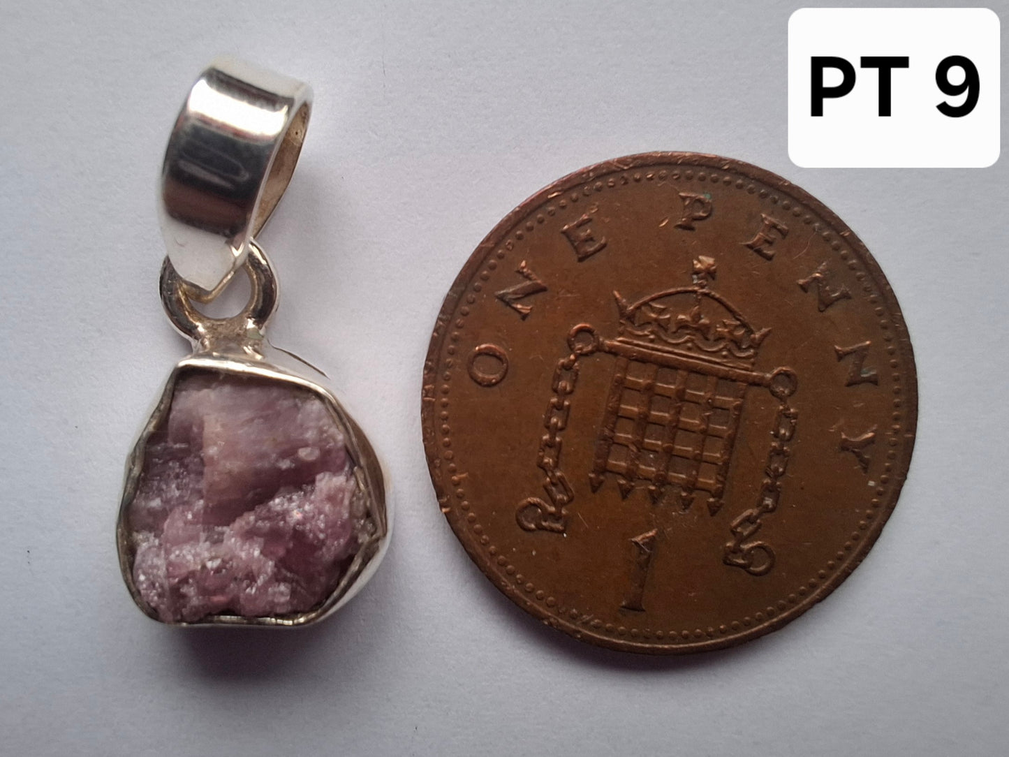 Punk Tourmaline Pendant, 925 Silver, Crystal (Ref: PT9)