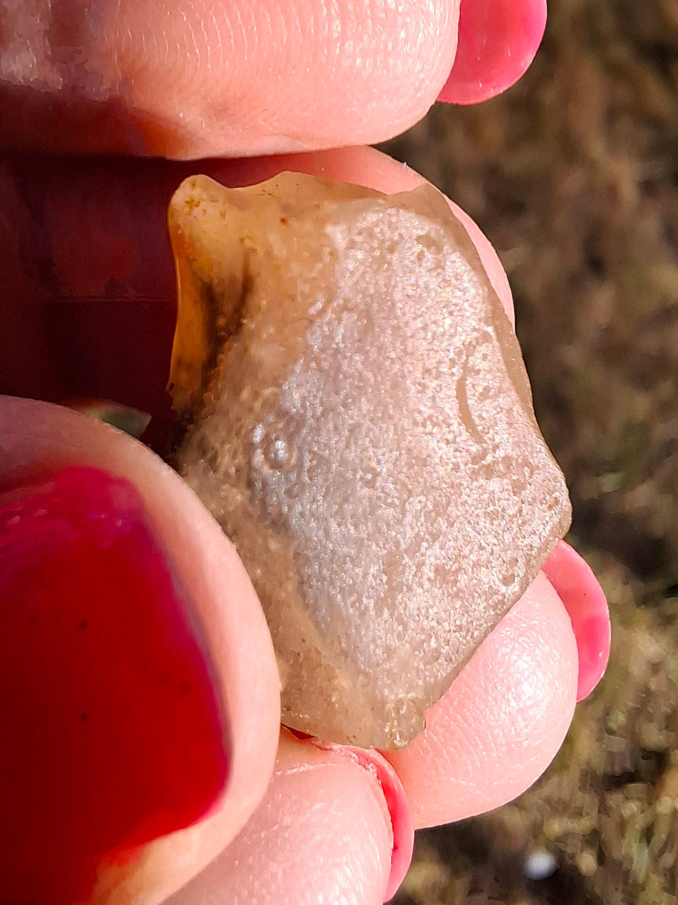 Libyan Desert Glass (darker) Piece, 4.70g, Tektite (Ref: L1372)