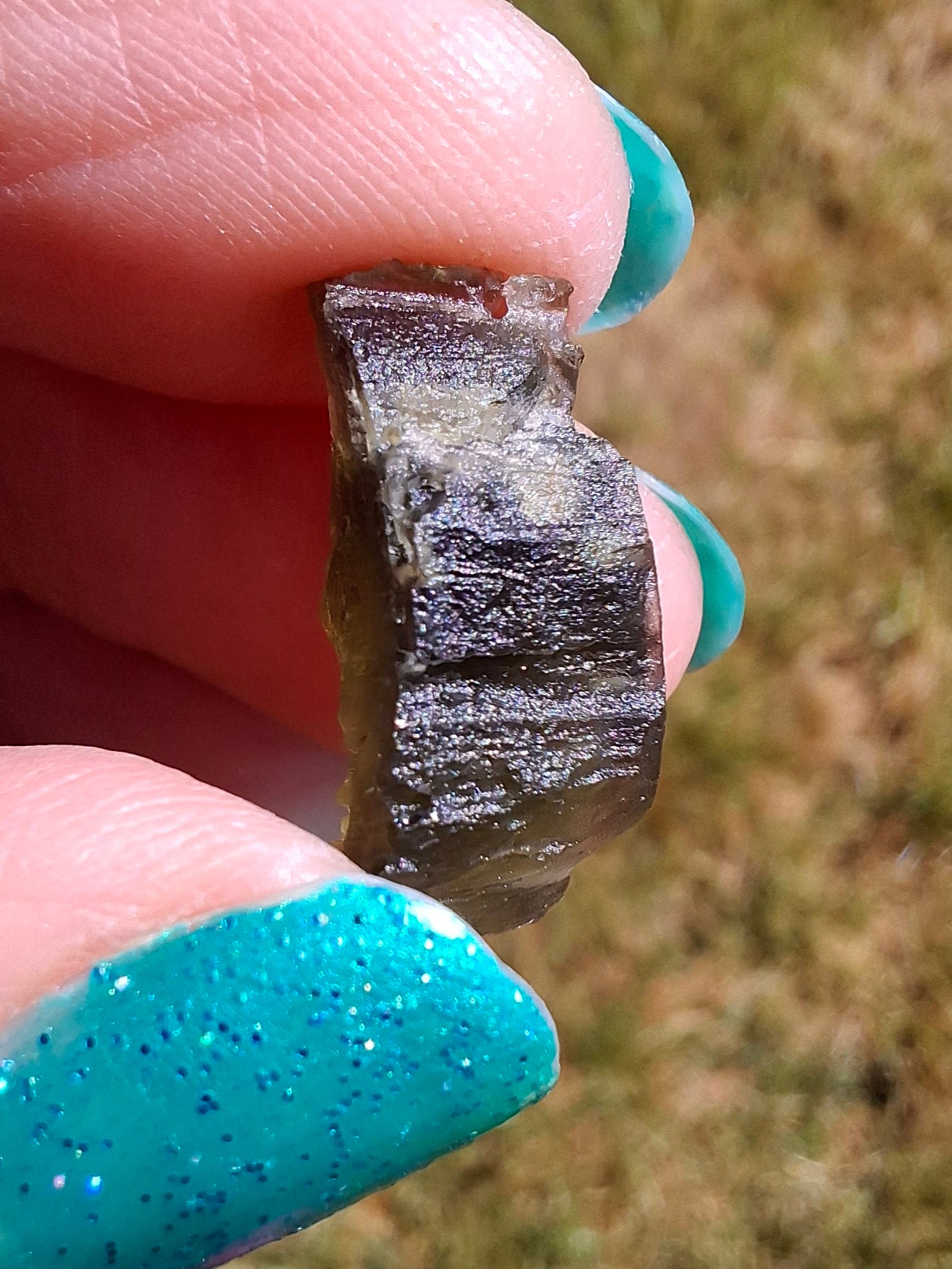 Moldavite Piece, 1.67g, Tektite (Ref: 1423)
