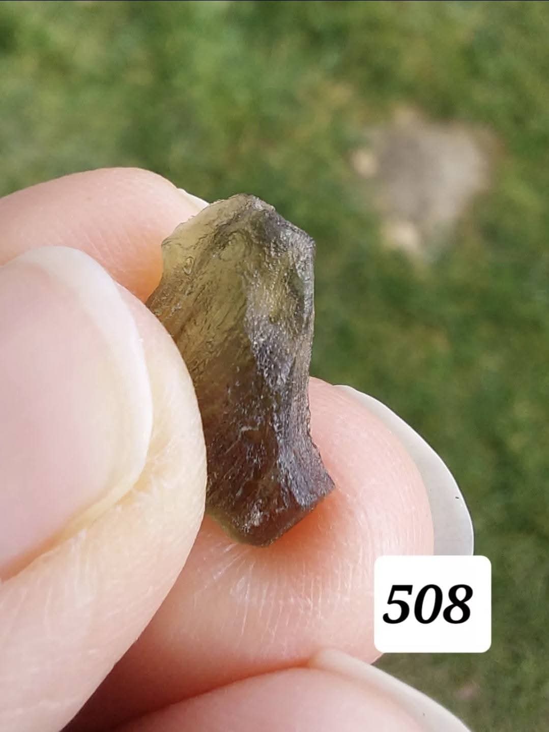 Moldavite Piece, 0.72g, Tektite (Ref: 508)