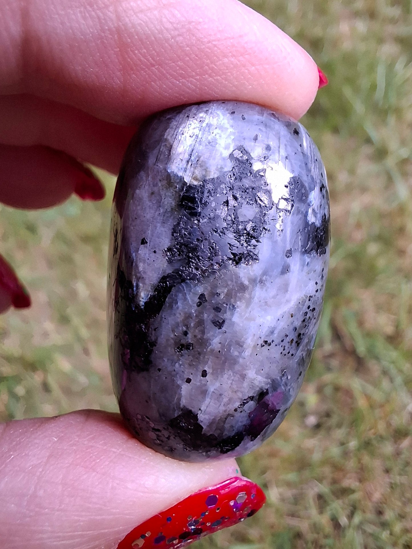 Larvikite, Tumble Stone, Crystal (Ref: T124)