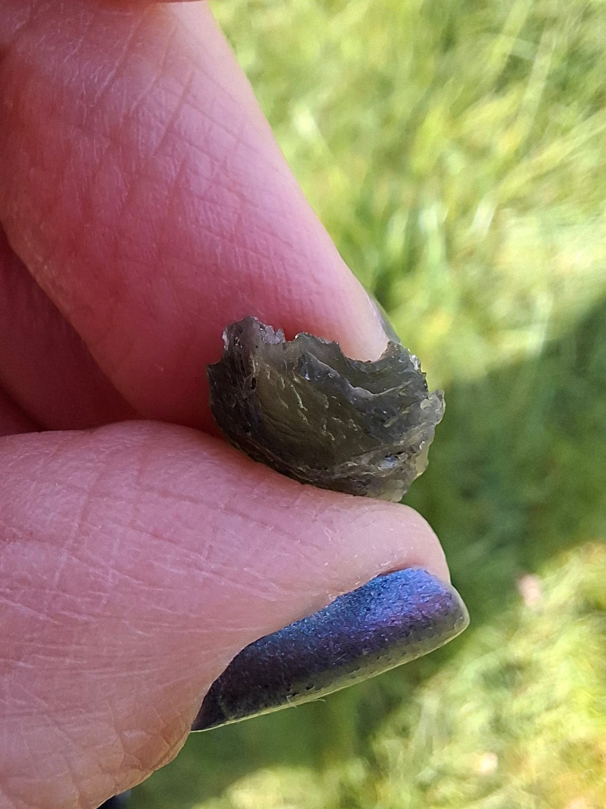 Moldavite Piece, 1.00g, Tektite (Ref: 1399)