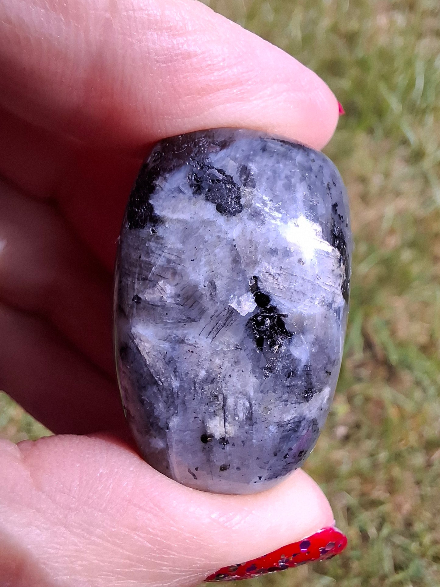 Larvikite, Tumble Stone, Crystal (Ref: T124)