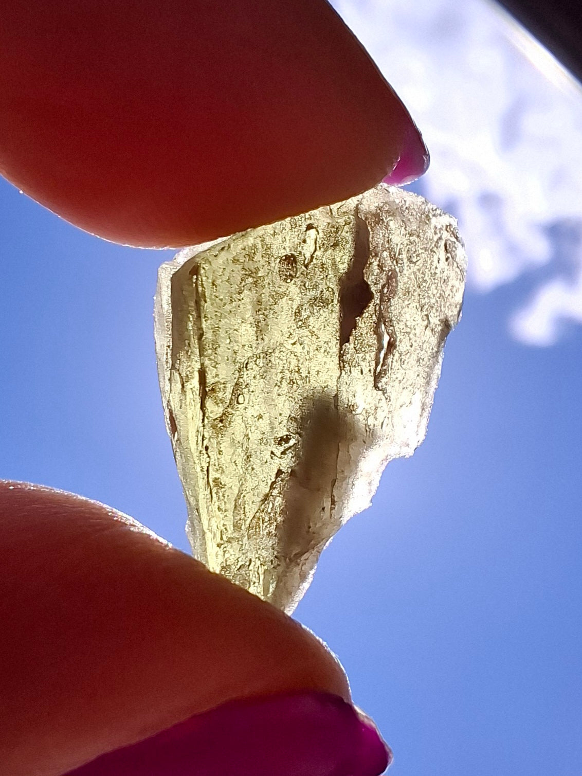 Moldavite Piece, 1.30g, Tektite (Ref: 1434)