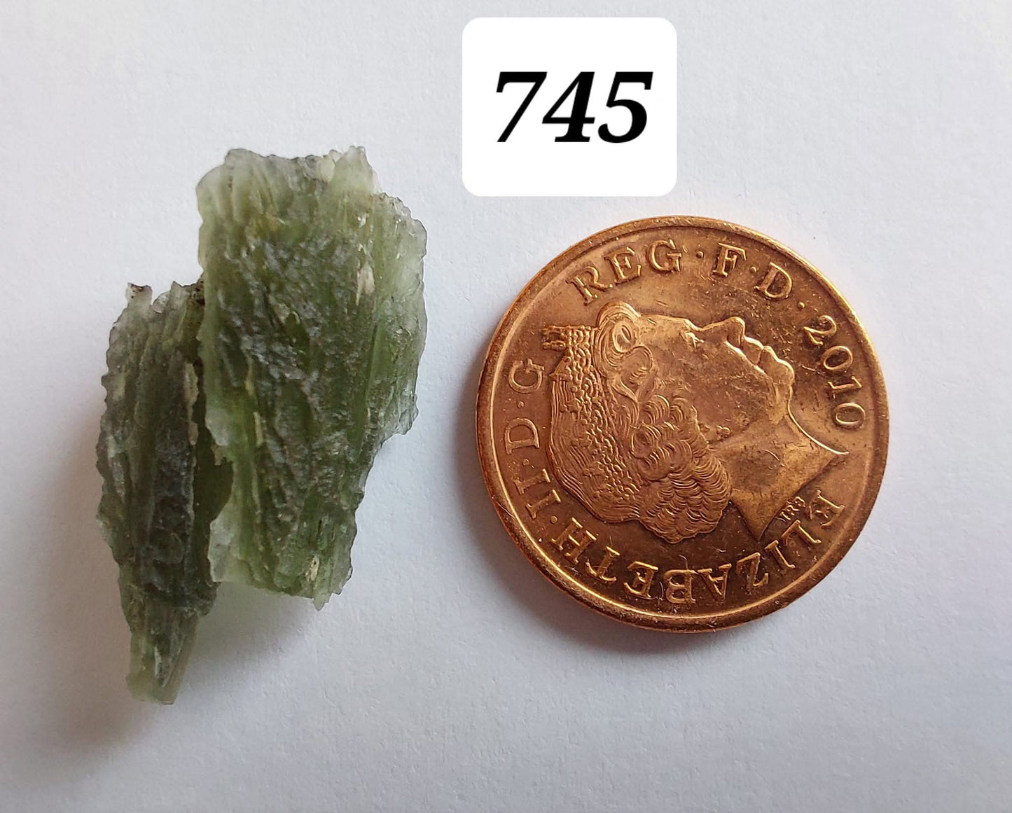 Moldavite Piece, ANGEL CHIME, 2.18g, Tektite (Ref: 745)